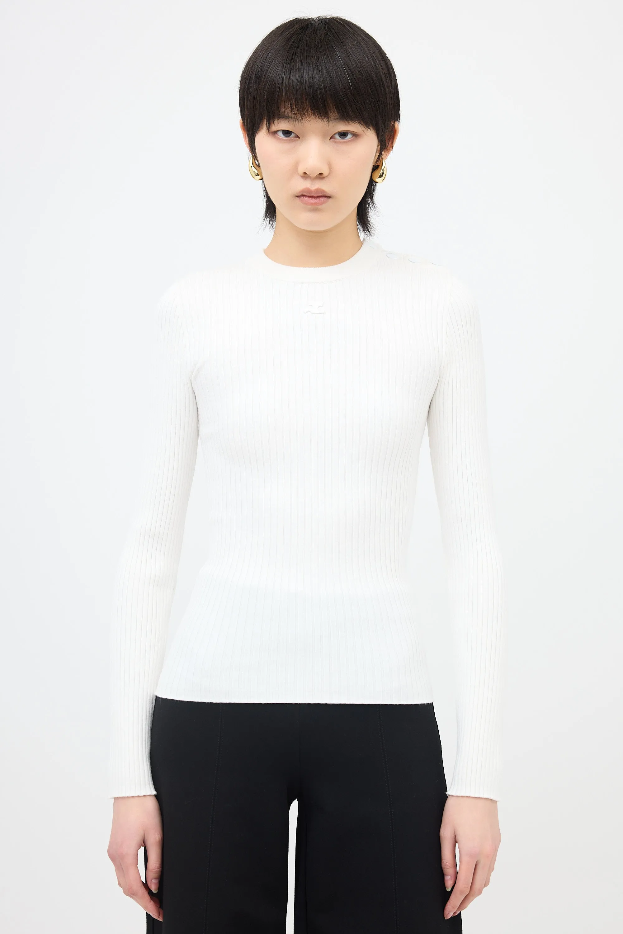 Ribbed Logo Top sold by VSP Consignment
