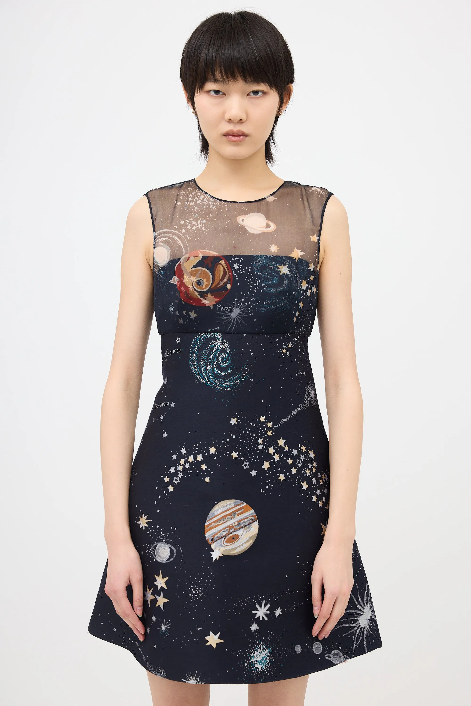 Milky Way Jacquard Mini Dress sold by VSP Consignment