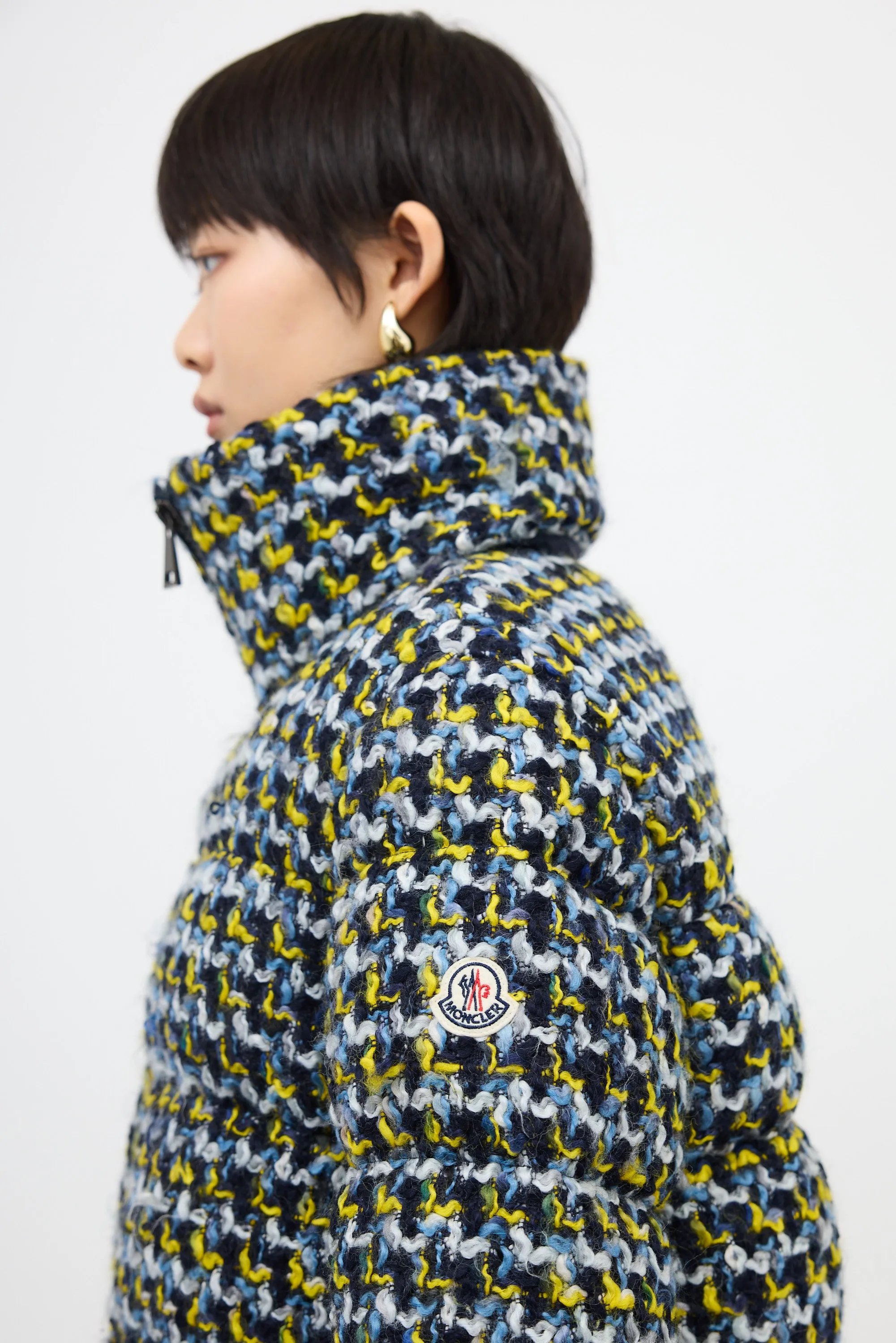 Wool Tweed Elby Puffer Jacket sold by VSP Consignment product image thumbnail 5