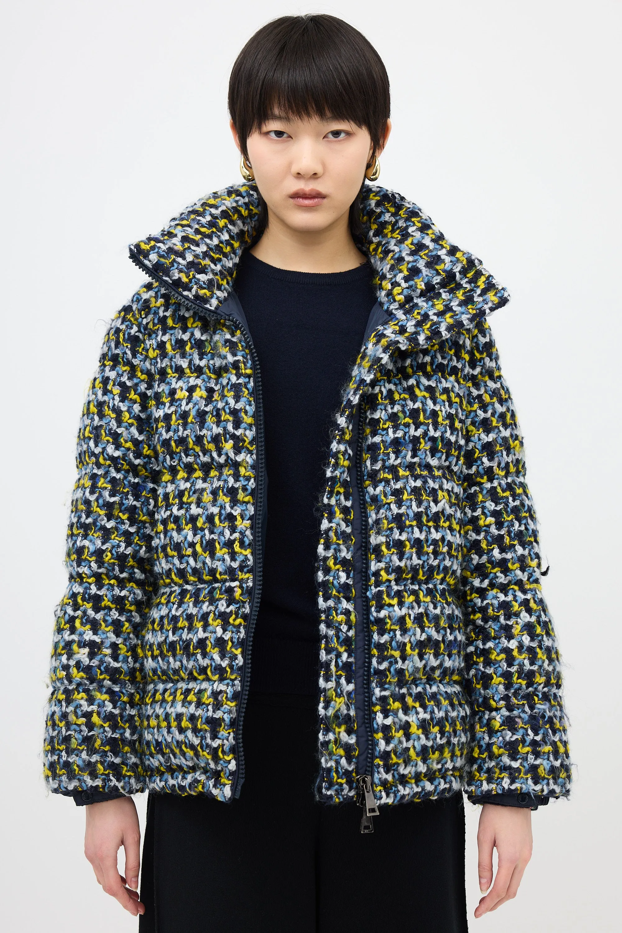 Wool Tweed Elby Puffer Jacket sold by VSP Consignment product image thumbnail 2