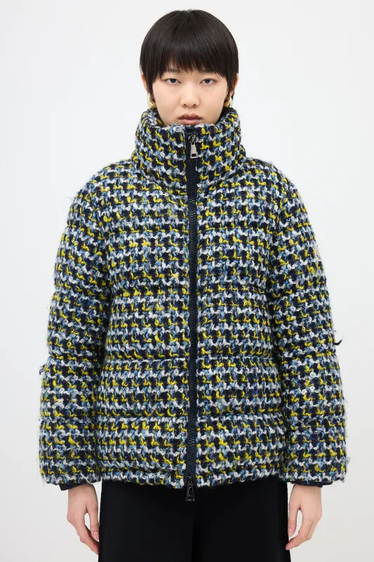 Wool Tweed Elby Puffer Jacket sold by VSP Consignment