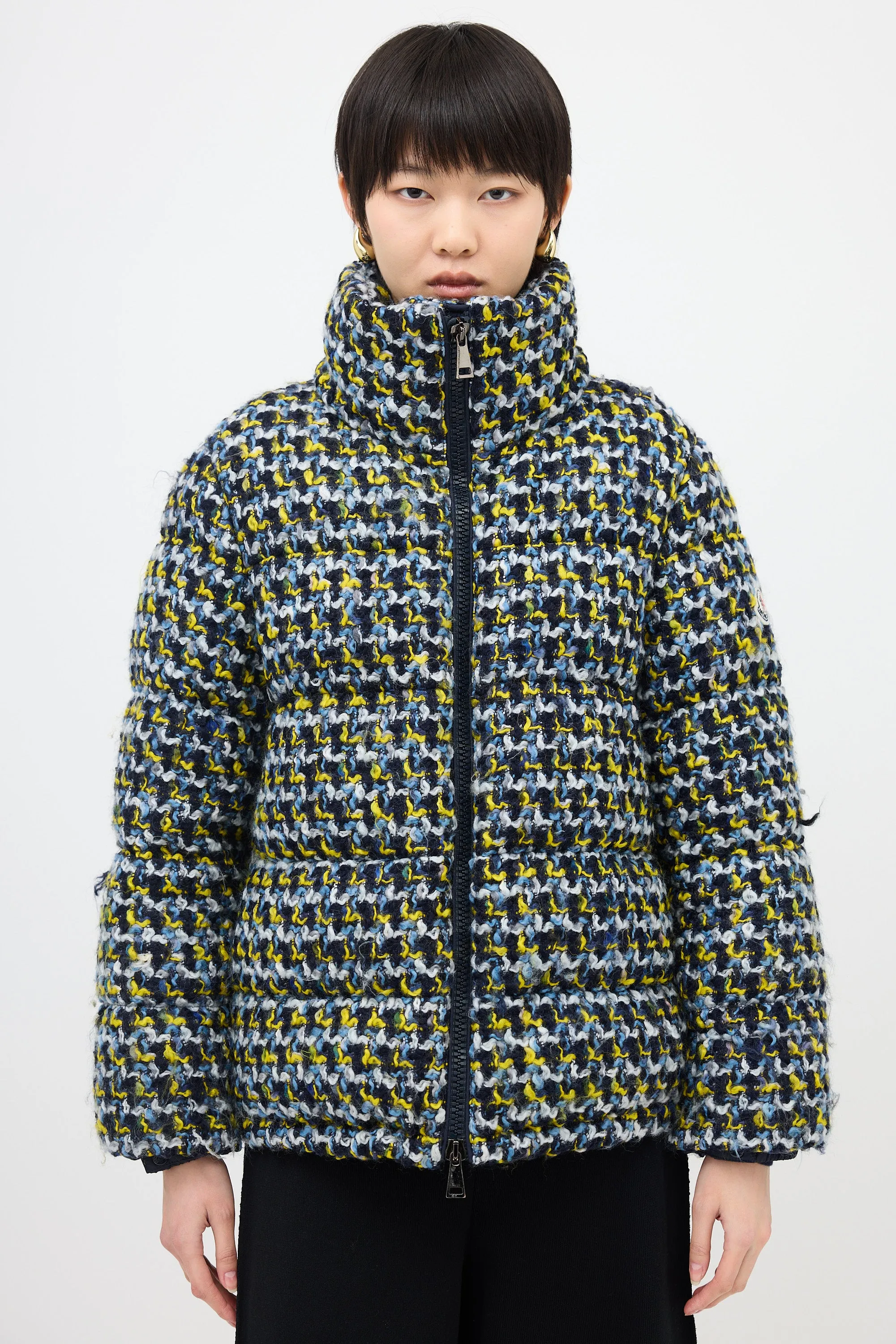 Wool Tweed Elby Puffer Jacket sold by VSP Consignment