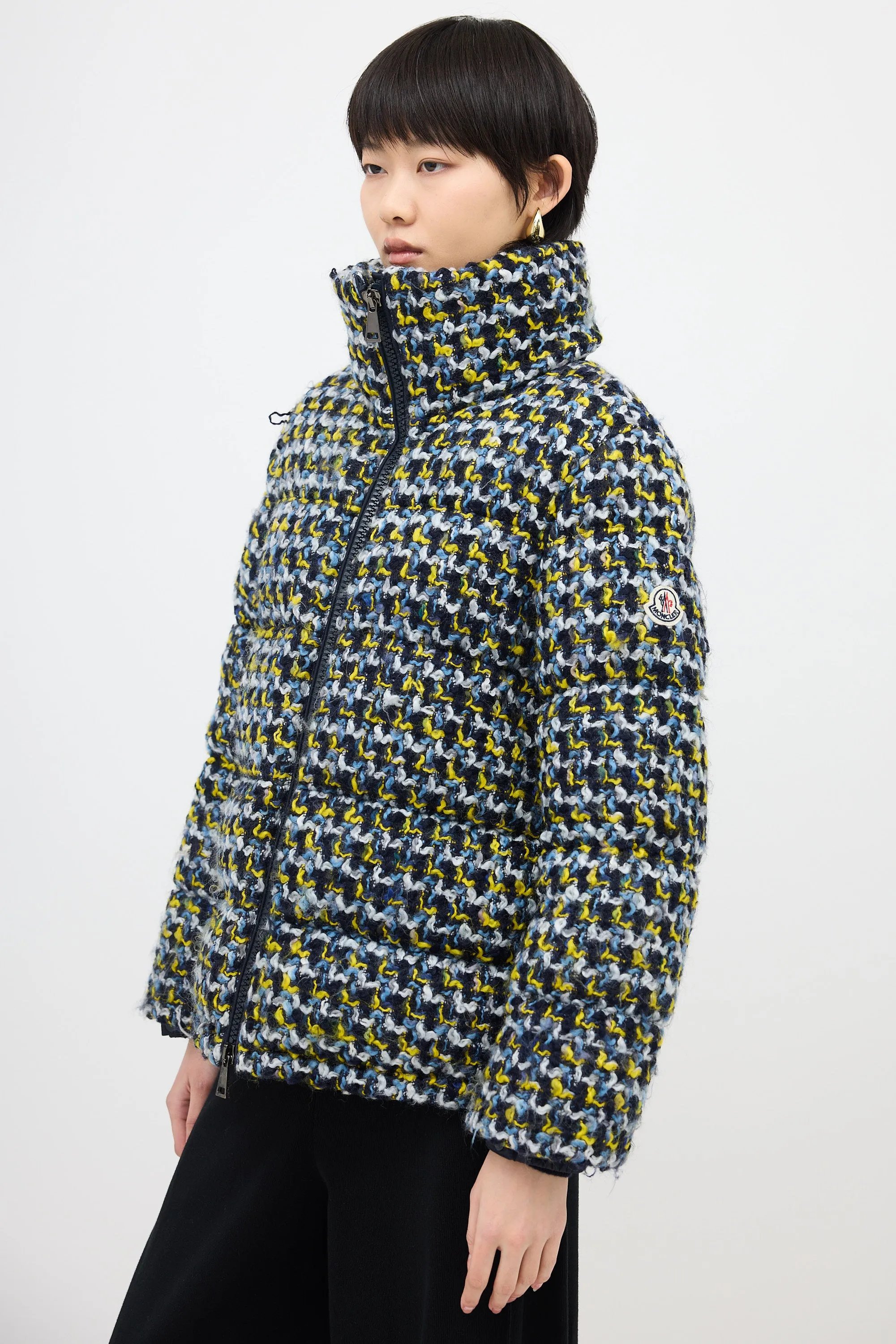 Wool Tweed Elby Puffer Jacket sold by VSP Consignment product image thumbnail 4