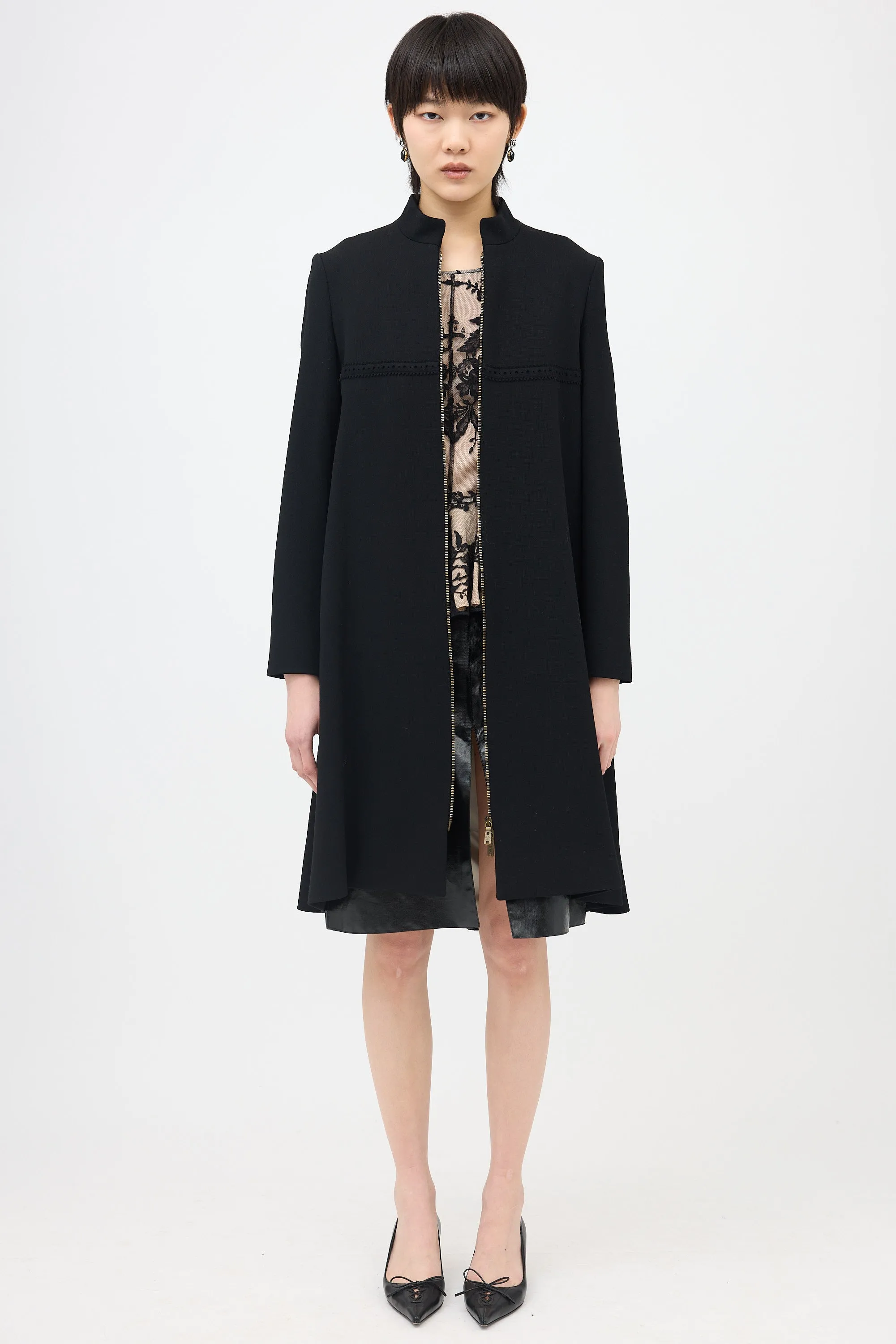 2008 Wool Brogue Coat Dress sold by VSP Consignment product image thumbnail 2