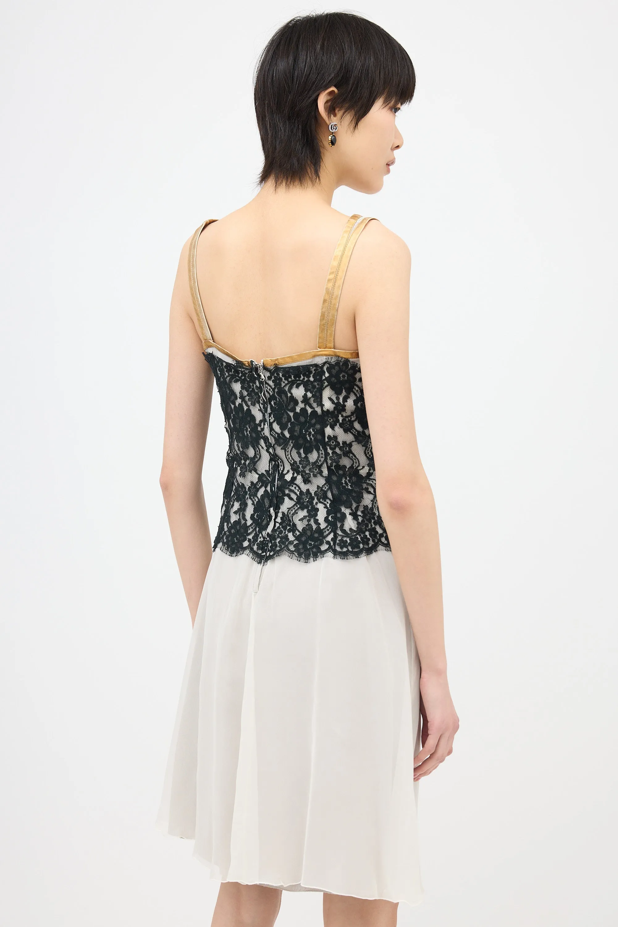 Silk & Lace Dress sold by VSP Consignment product image thumbnail 4