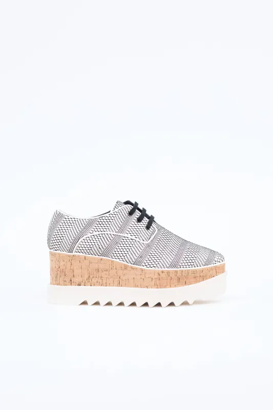 Woven Elyse Platform Derby sold by VSP Consignment