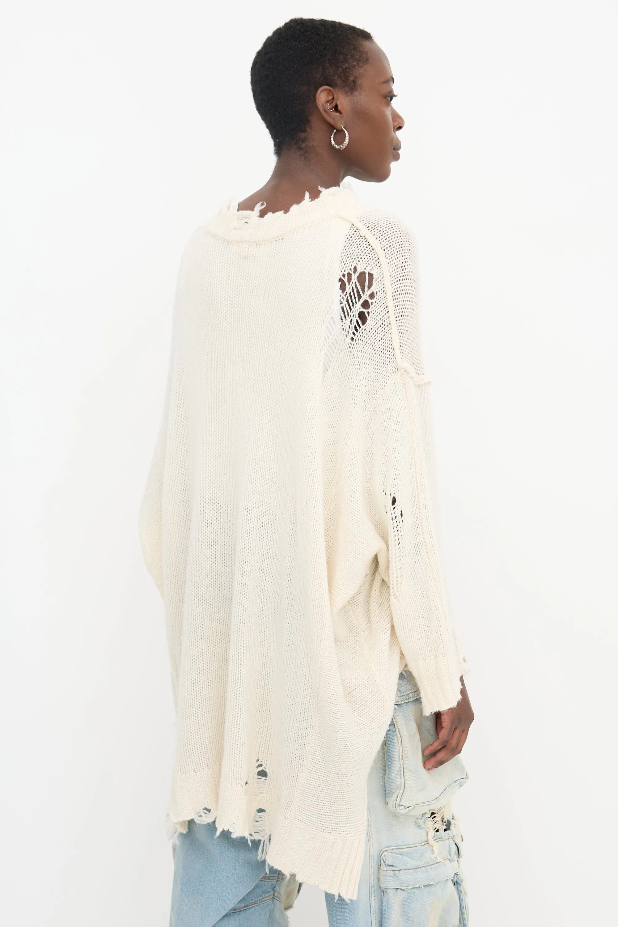 Cashmere Patti Distressed Sweater sold by VSP Consignment product image thumbnail 4