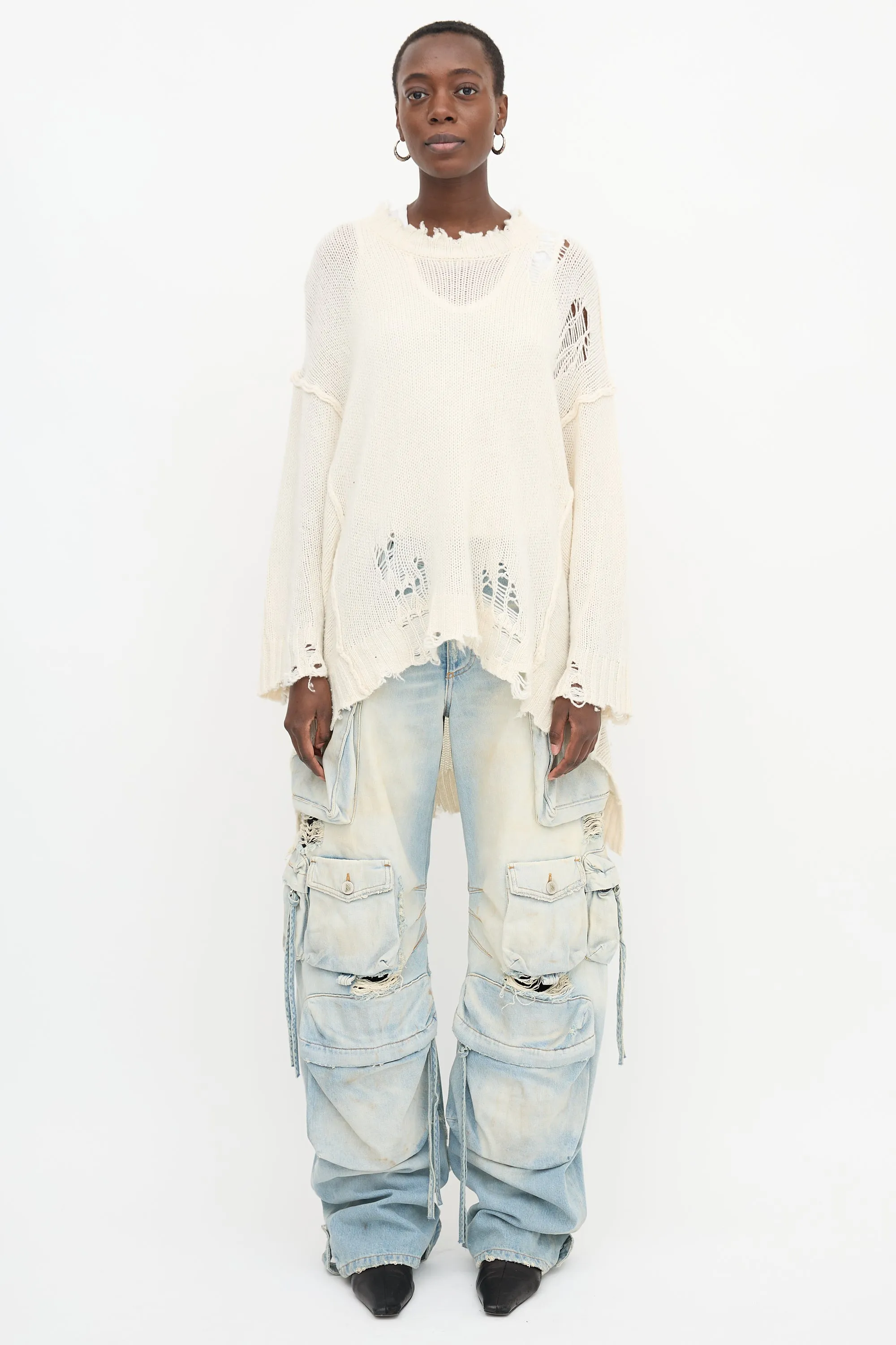 Cashmere Patti Distressed Sweater sold by VSP Consignment product image thumbnail 2