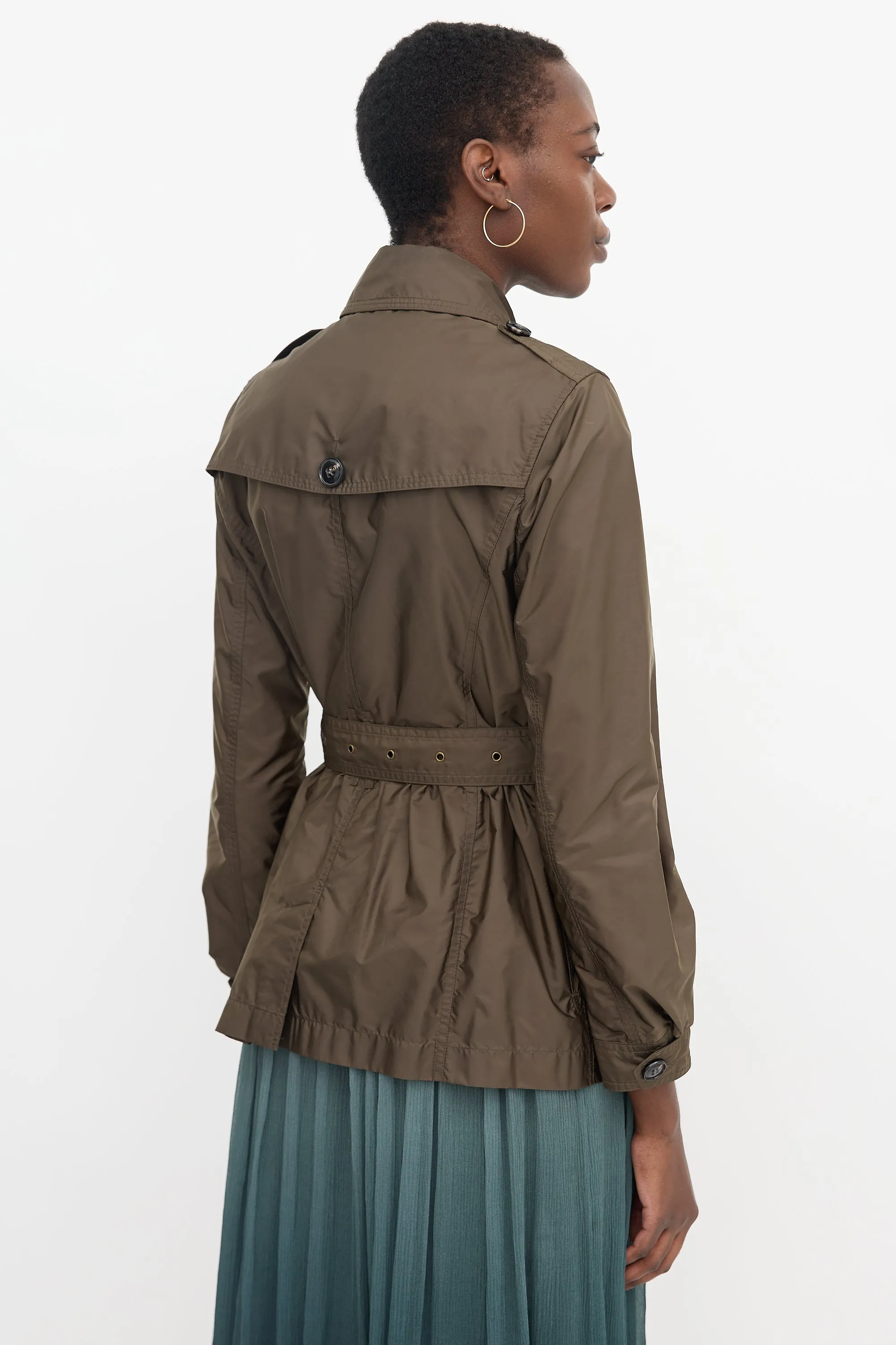 Brit Nylon Short Trench Coat sold by VSP Consignment product image thumbnail 4
