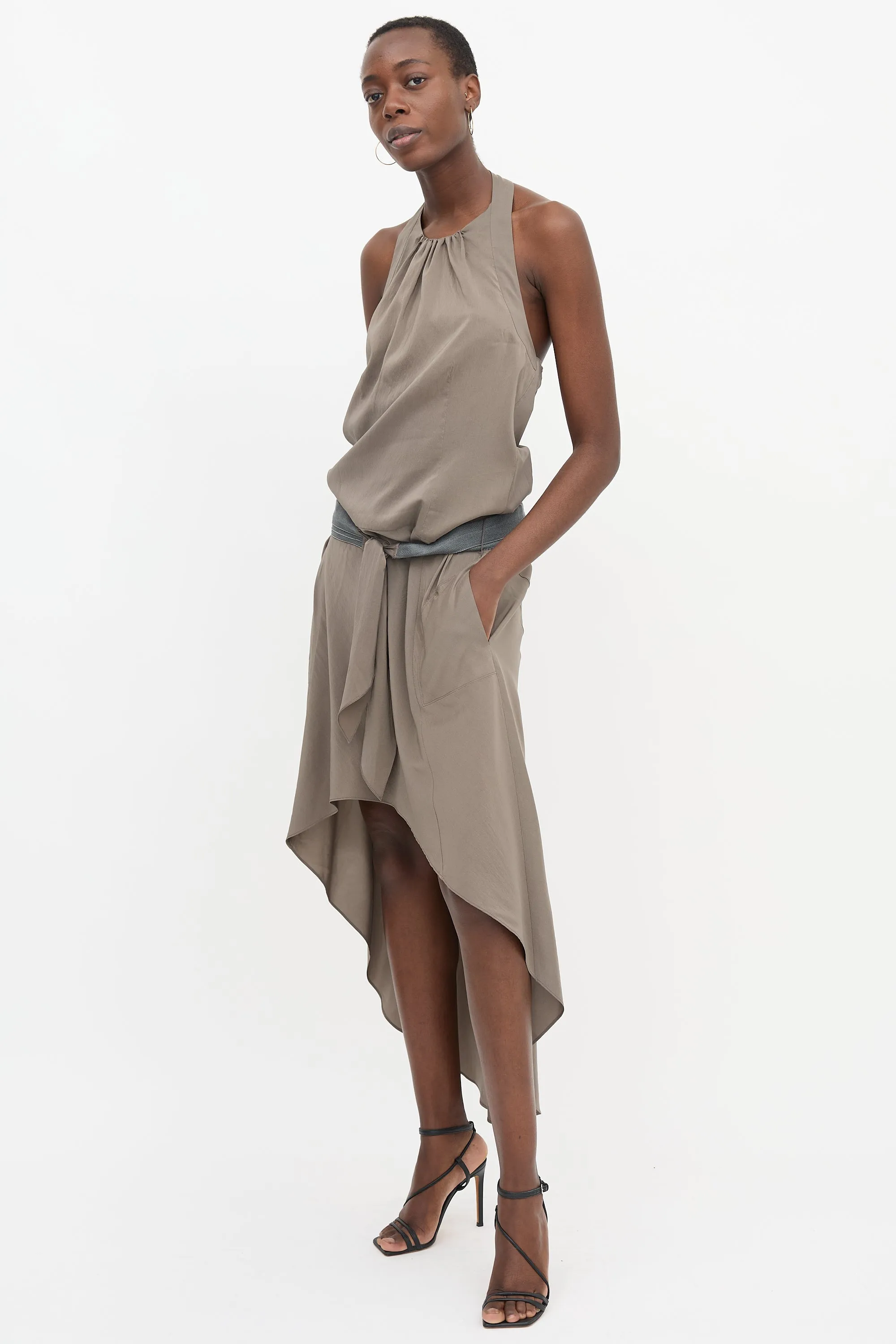 Belted High Low Dress sold by VSP Consignment product image thumbnail 3