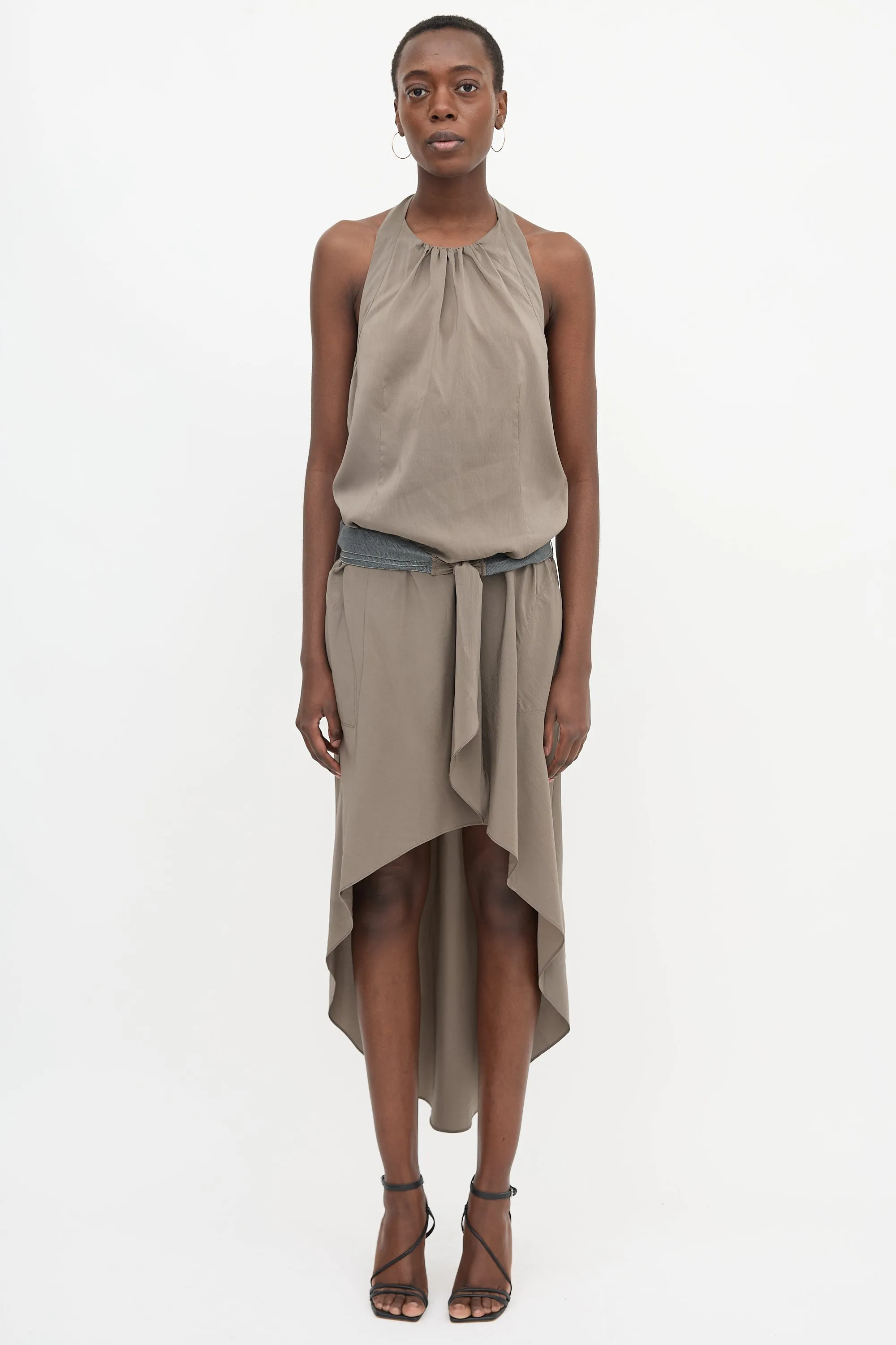 Belted High Low Dress sold by VSP Consignment