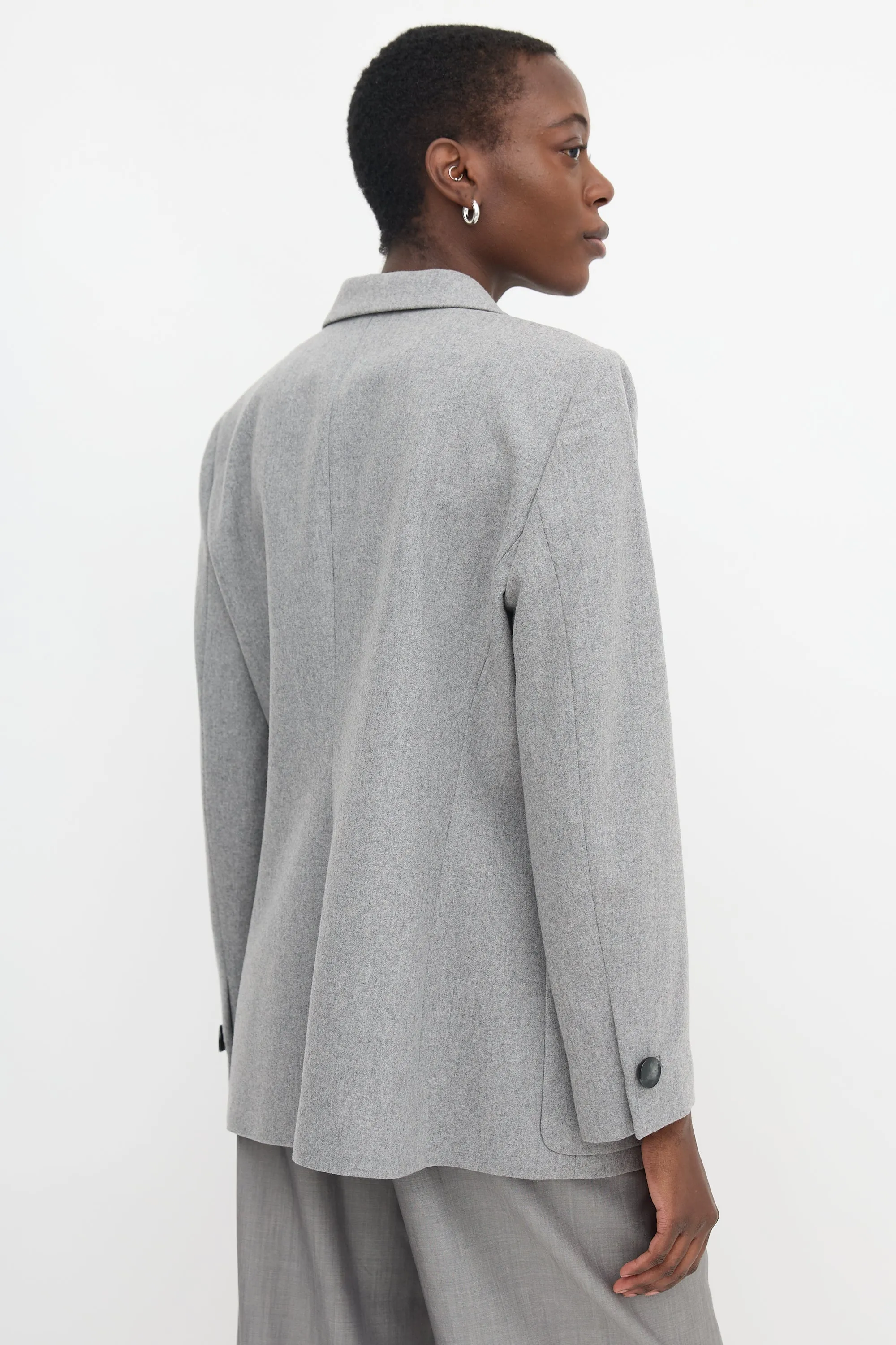 Notched Oversized Blazer sold by VSP Consignment product image thumbnail 4