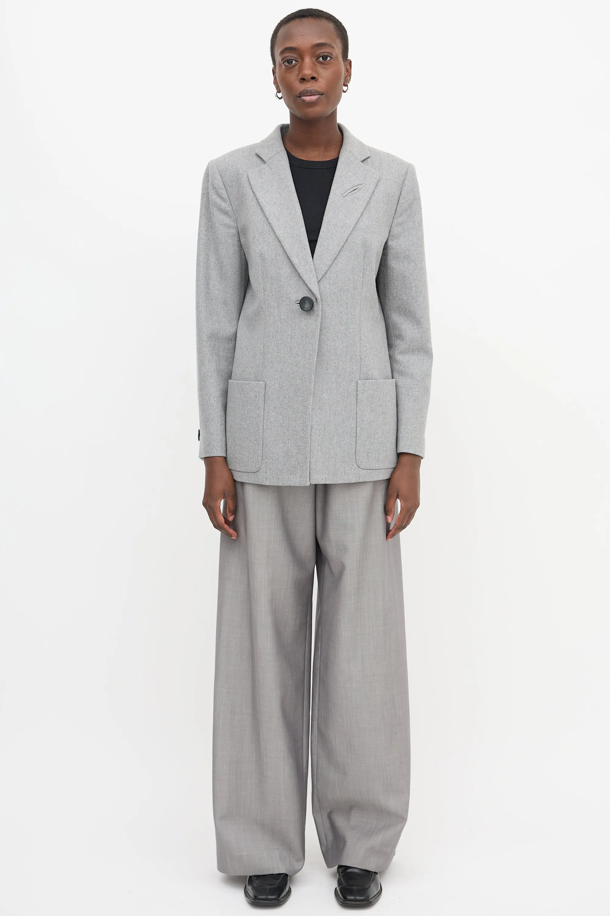 Notched Oversized Blazer sold by VSP Consignment product image thumbnail 2