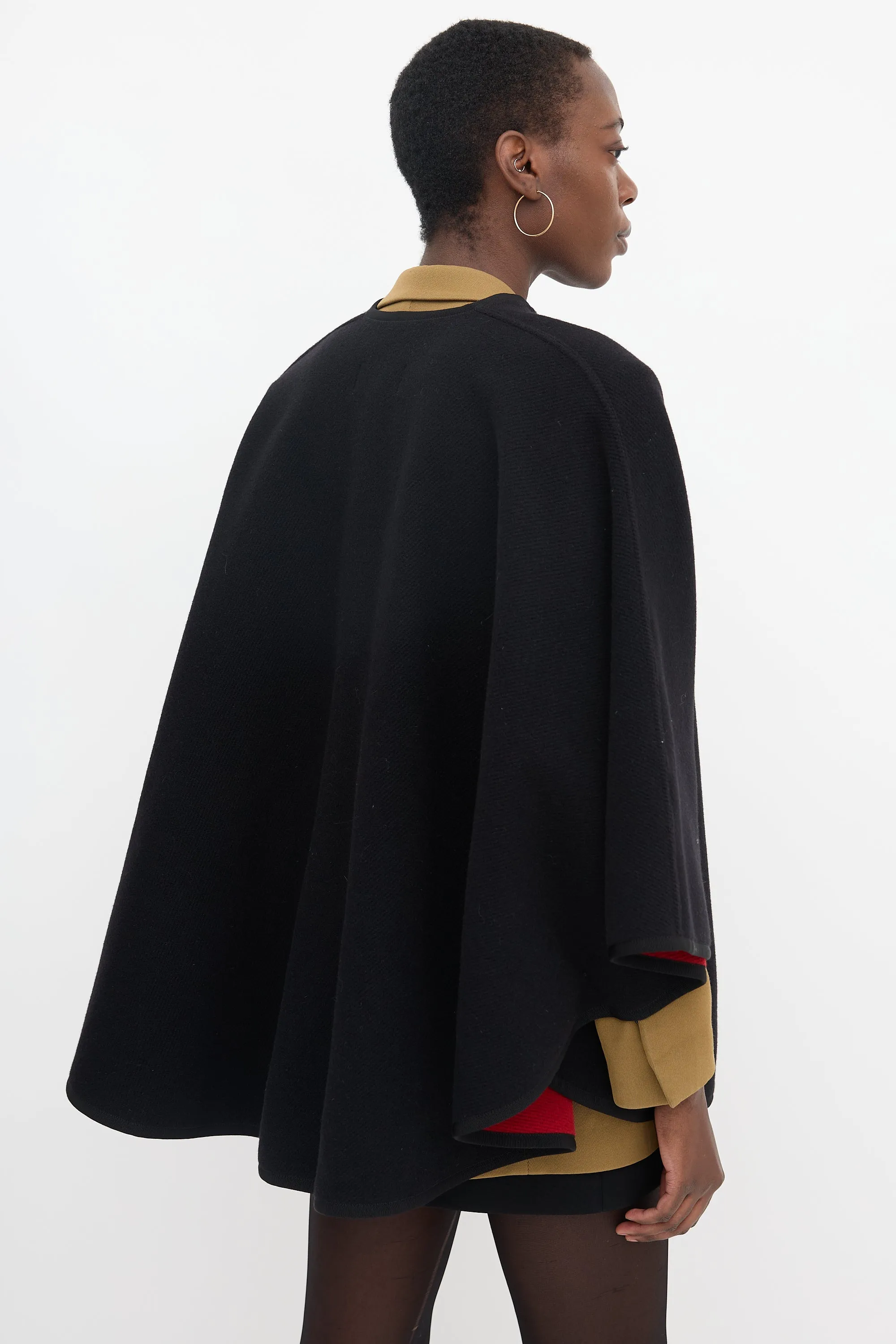 Wool Embellished Cape sold by VSP Consignment product image thumbnail 4
