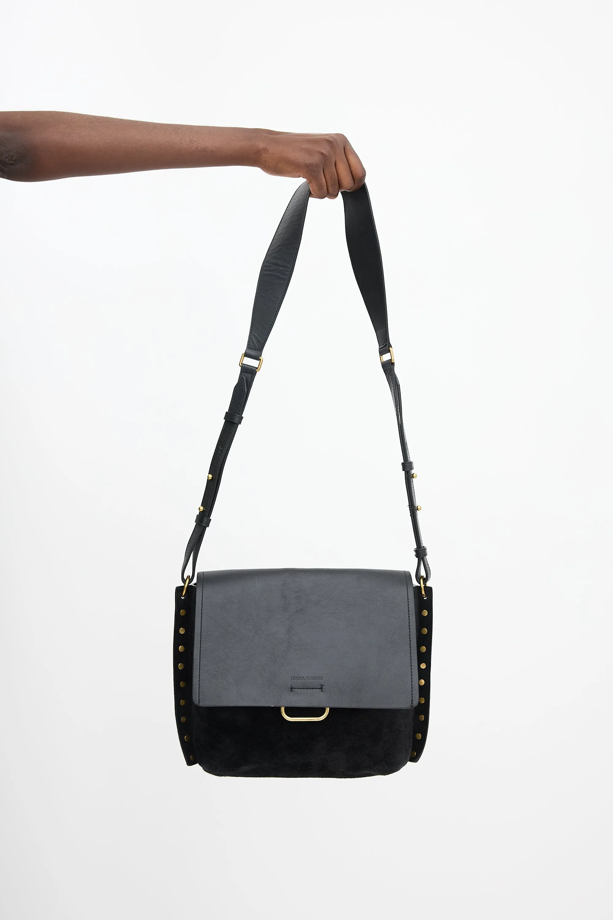 Suede & Leather Asli Shoulder Bag sold by VSP Consignment product image thumbnail 2