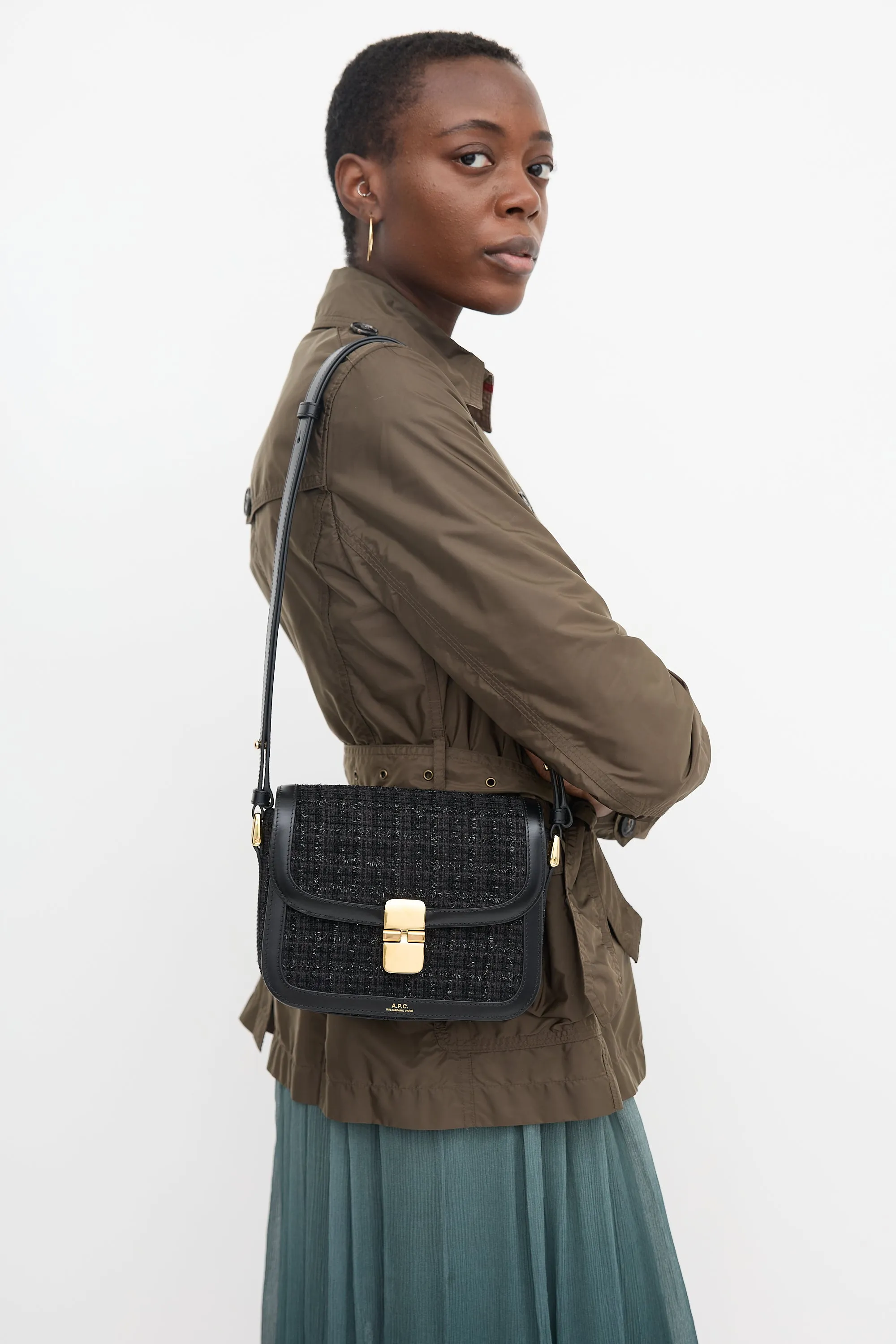 Sparkly Tweed Small Grace Bag sold by VSP Consignment product image thumbnail 2