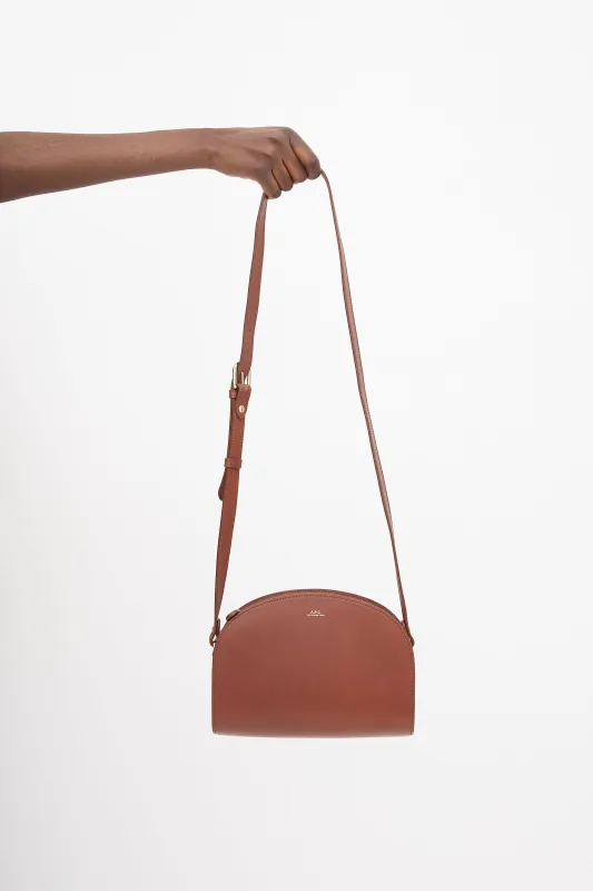 Leather Demi Lune Crossbody Bag sold by VSP Consignment