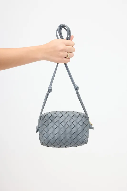 Intrecciato Leather Mini Loop Bag made by Bottega Veneta