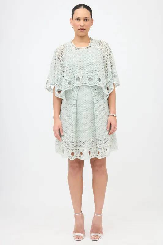 SS 2015 Eyelet Cape Dress made by Chloe