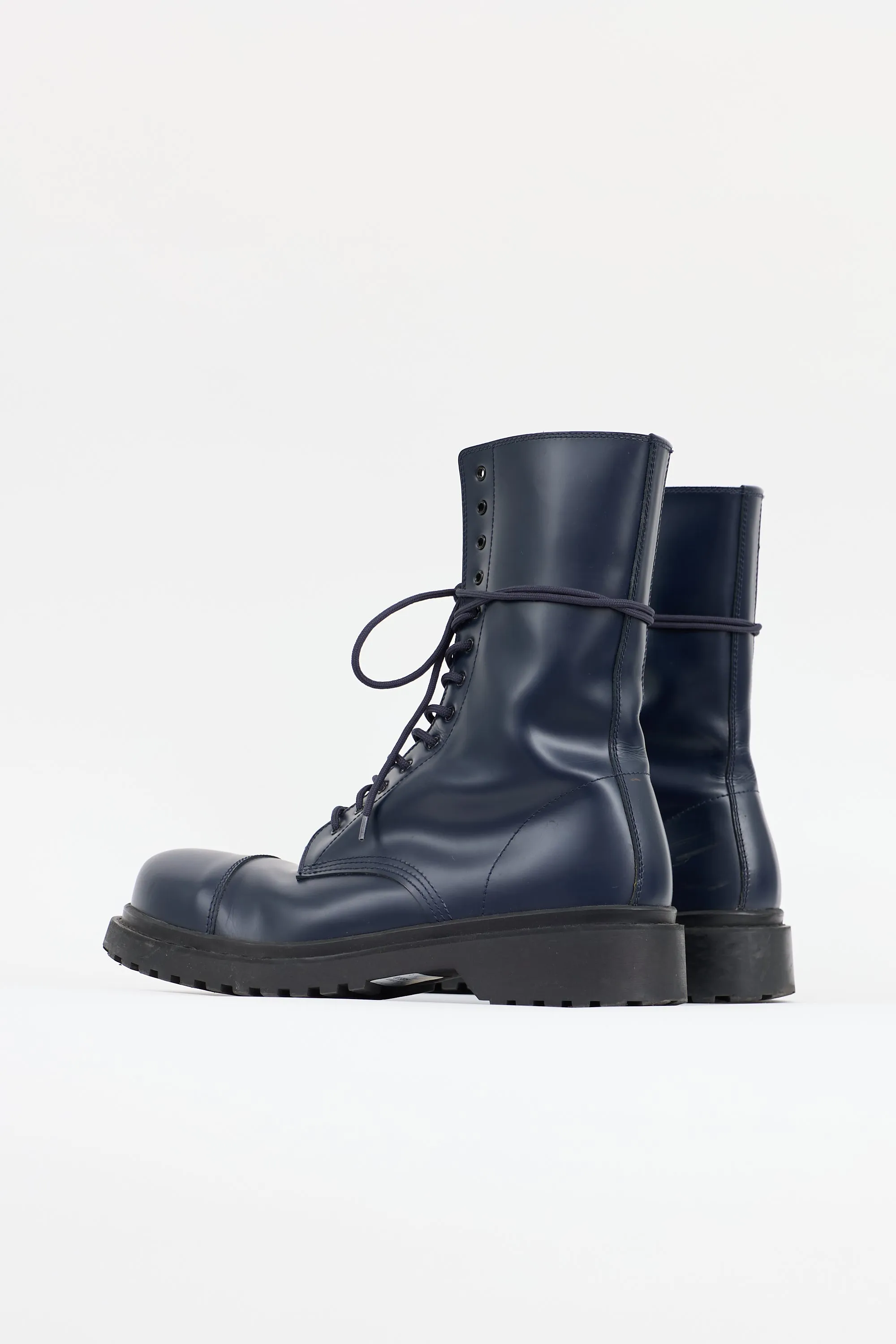 Leather Tall Combat Boot sold by VSP Consignment product image thumbnail 4