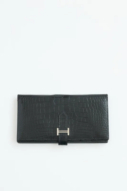 2013 Leather Bearn Wallet made by Hermes