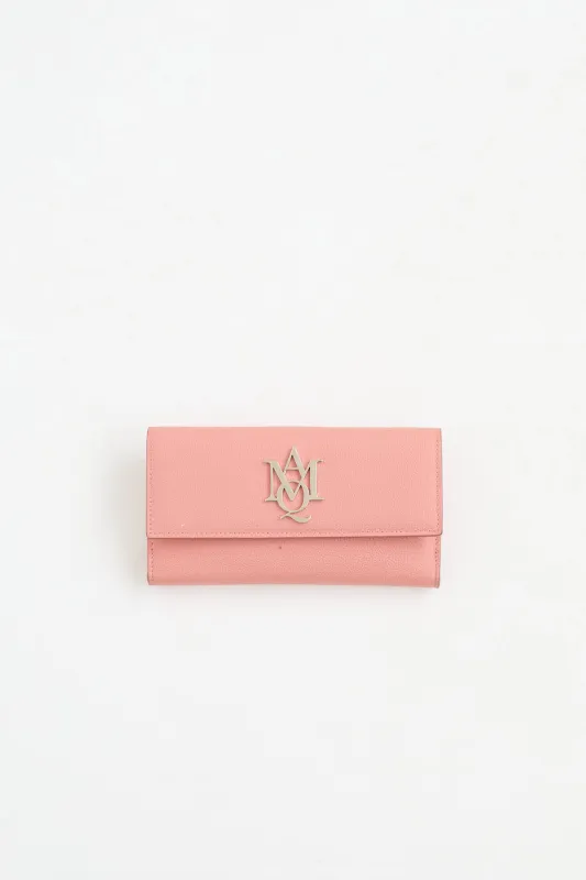 Leather Logo Wallet made by Alexander McQueen