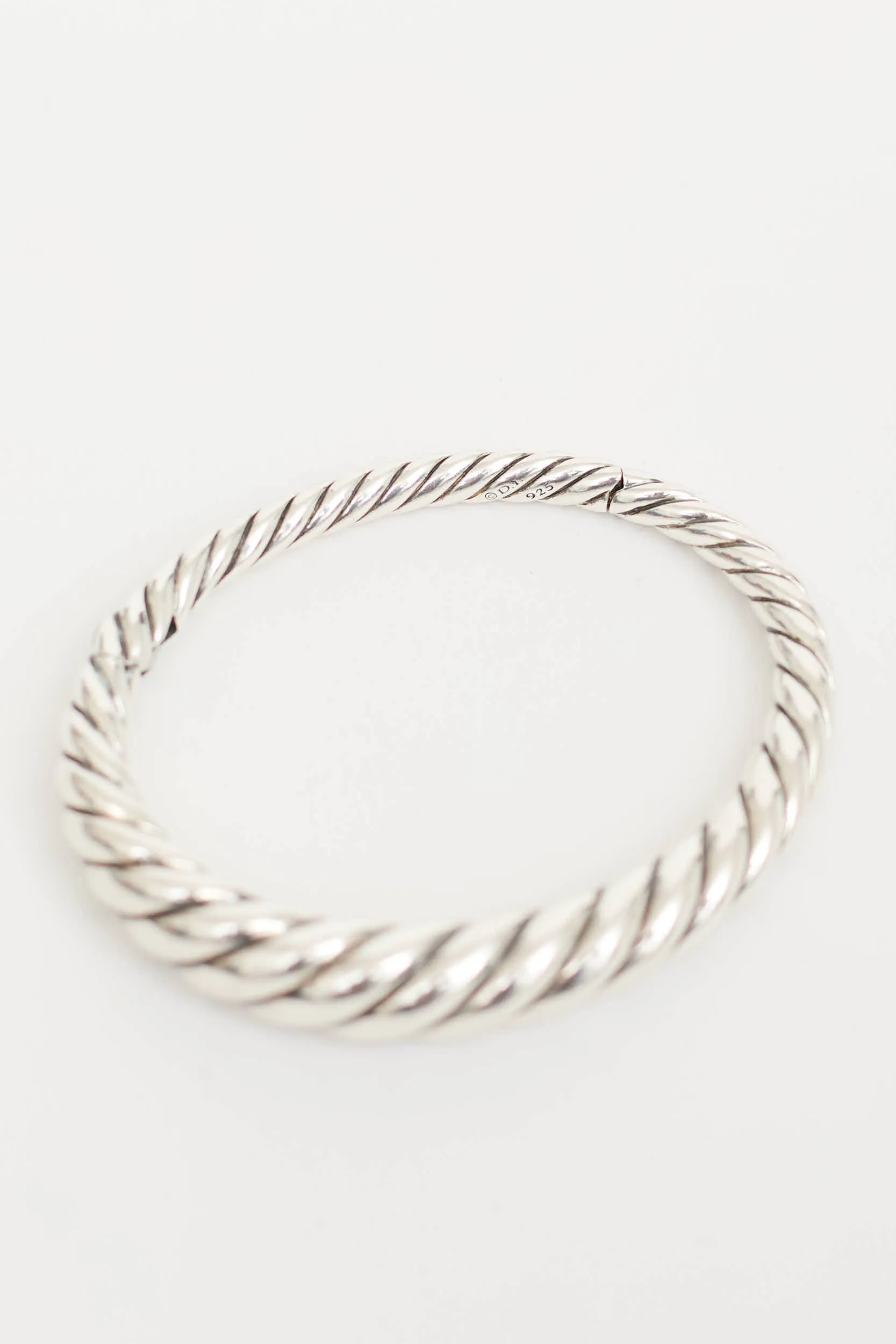 Sterling Silver Pure Form Cable Bracelet sold by VSP Consignment product image thumbnail 2
