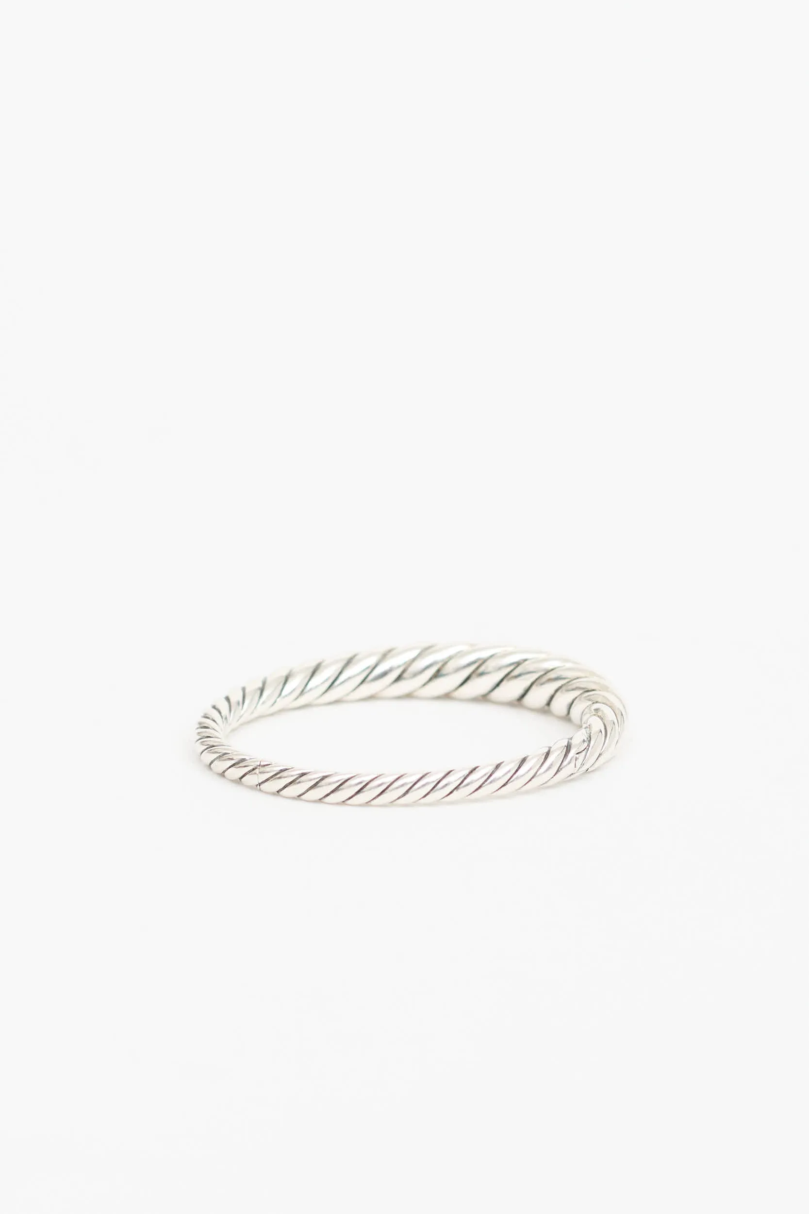 Sterling Silver Pure Form Cable Bracelet sold by VSP Consignment product image thumbnail 3