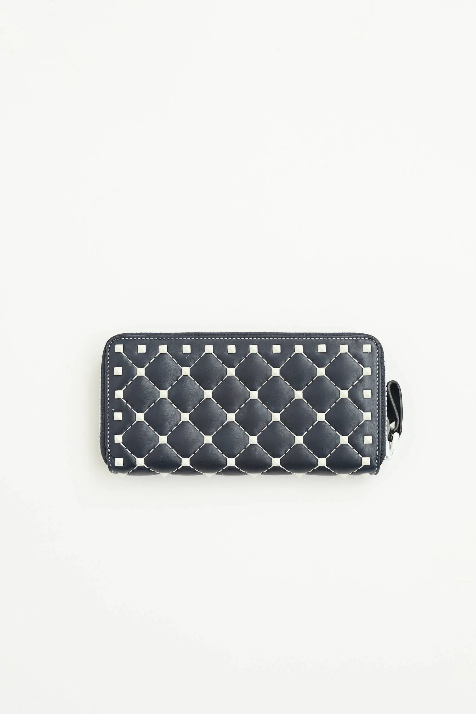 Leather Spike Zip Wallet sold by VSP Consignment product image thumbnail 3