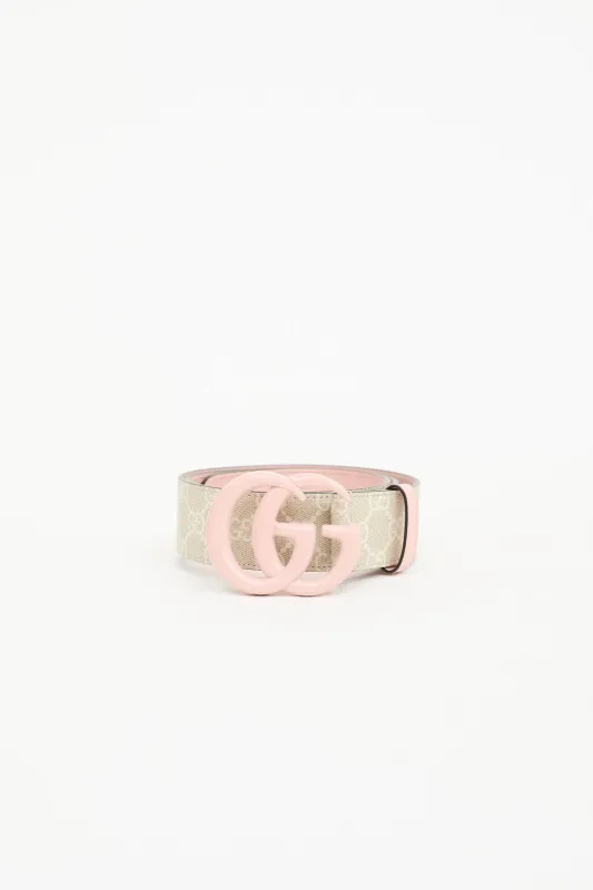 Monogram Marmont Matte Belt made by Gucci