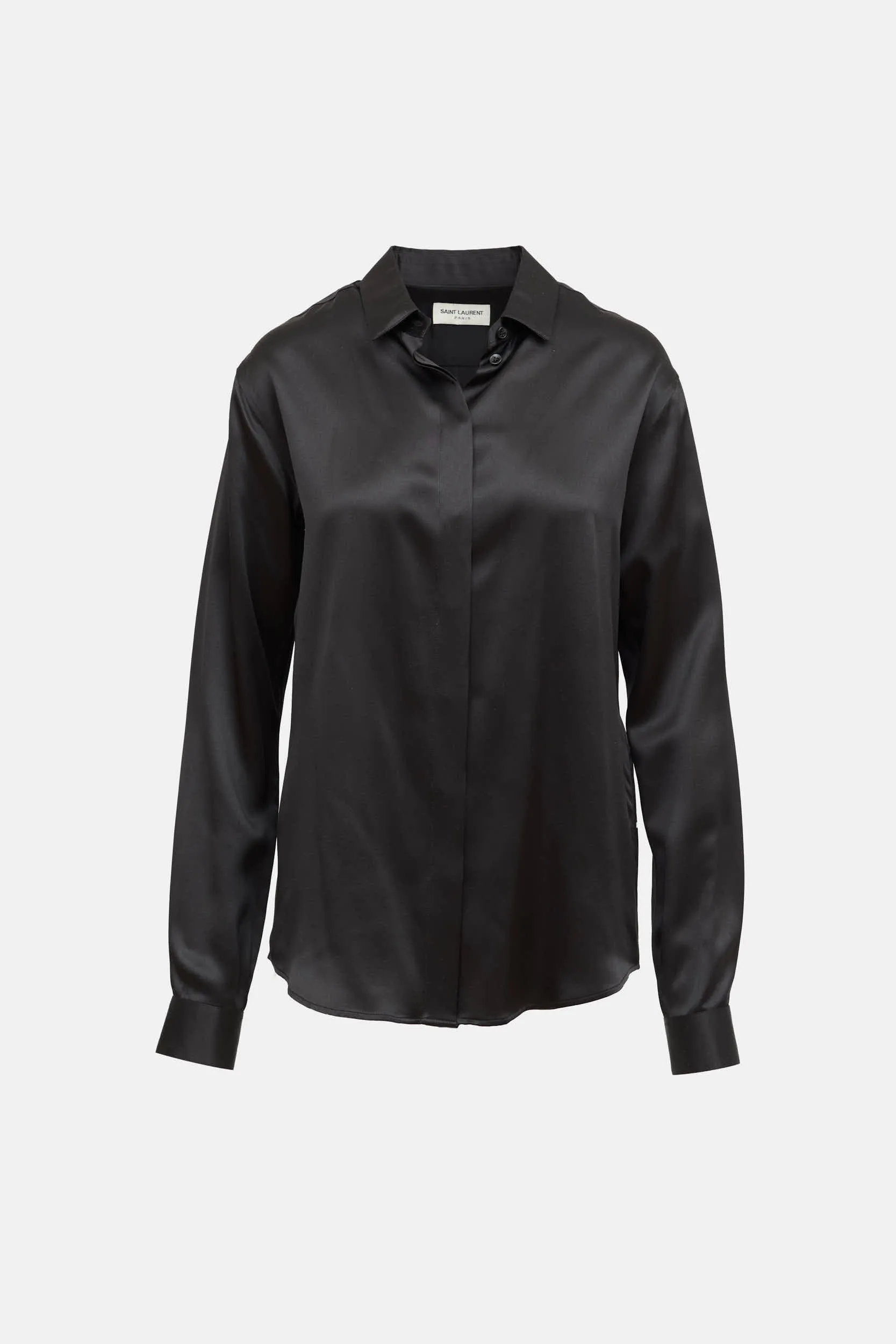 SS13 Silk Button Up Top sold by VSP Consignment