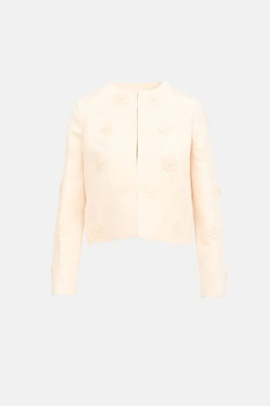 Wool & Silk Floral Jacket made by Valentino