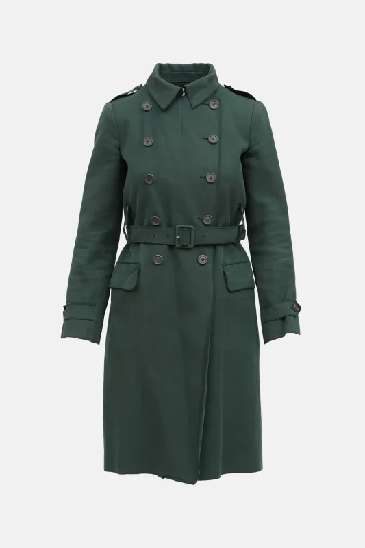 Cotton Trench Coat made by Miu Miu