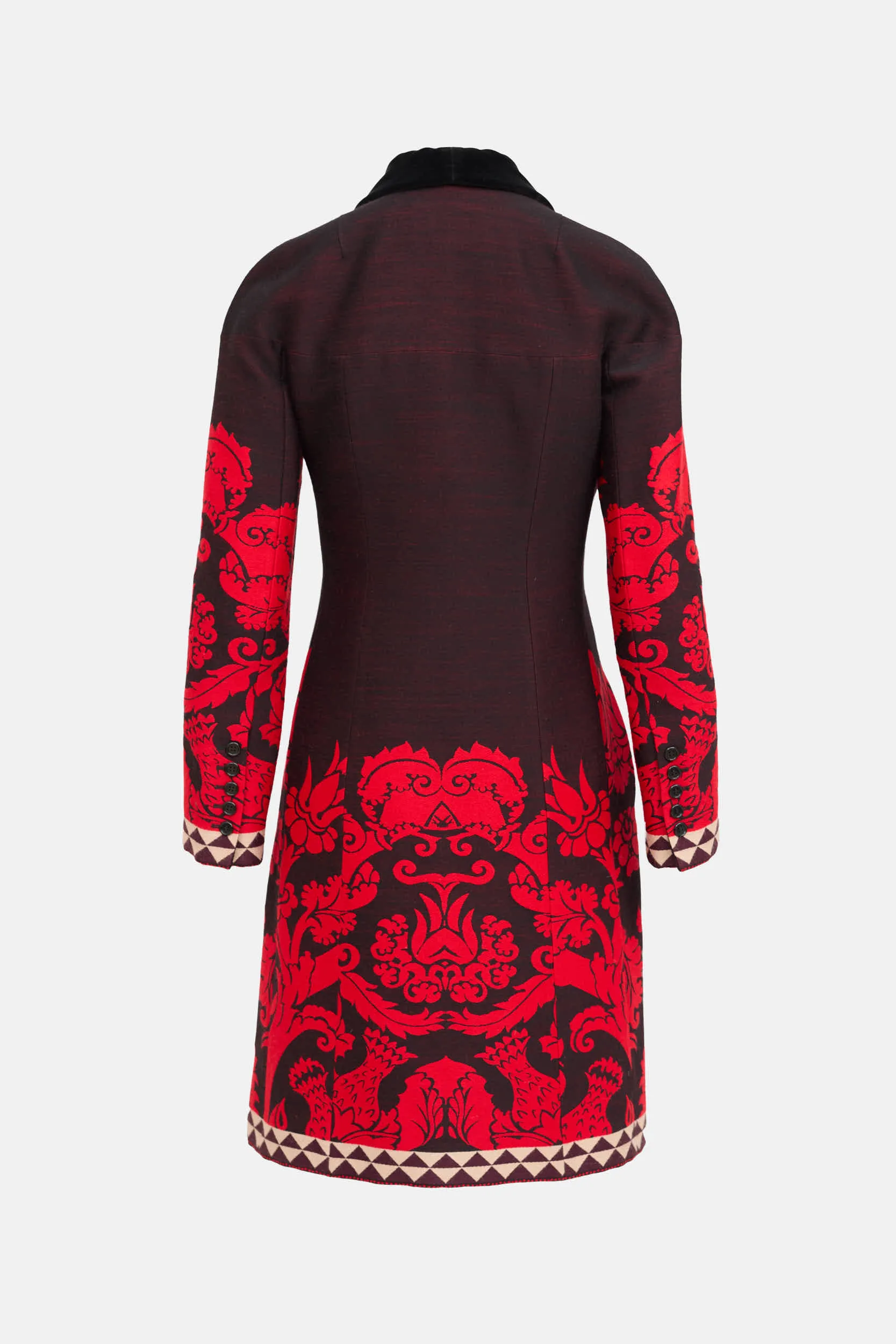 Jacquard Patterned Coat sold by VSP Consignment product image thumbnail 2