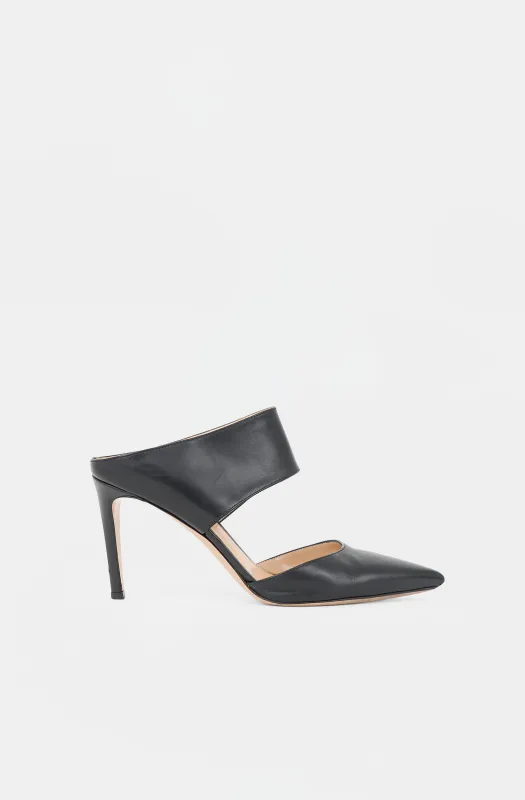 Leather Cutout Mule made by Gianvito Rossi