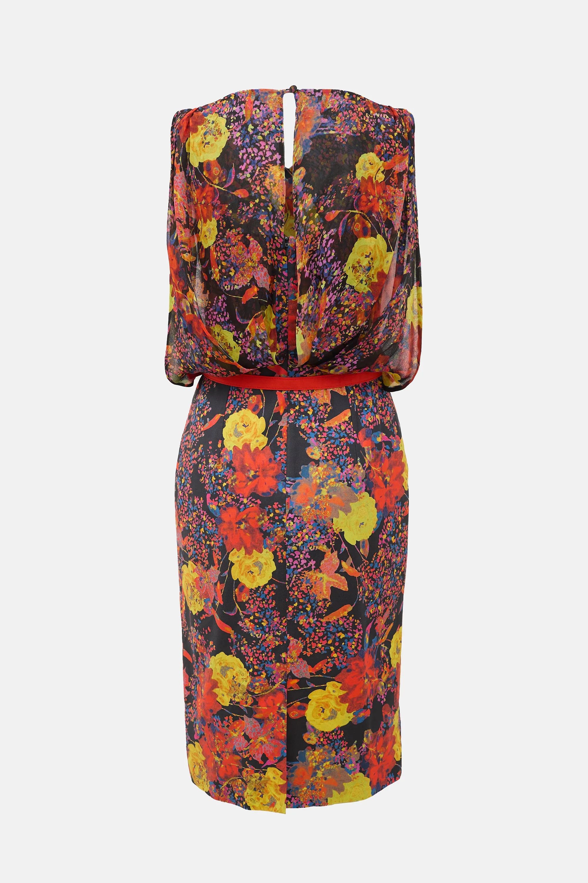 Floral Cape Effect Dress sold by VSP Consignment product image thumbnail 2