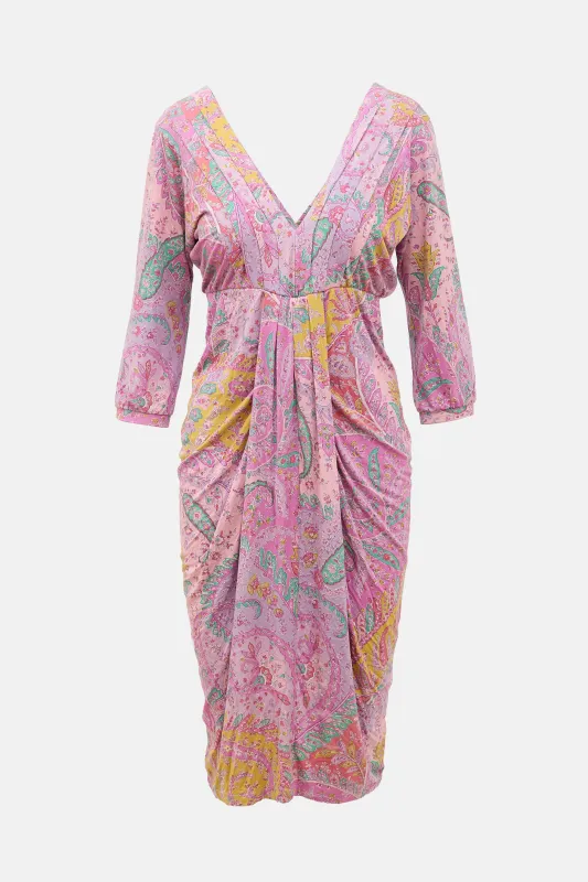 Draped Paisley Dress made by Etro