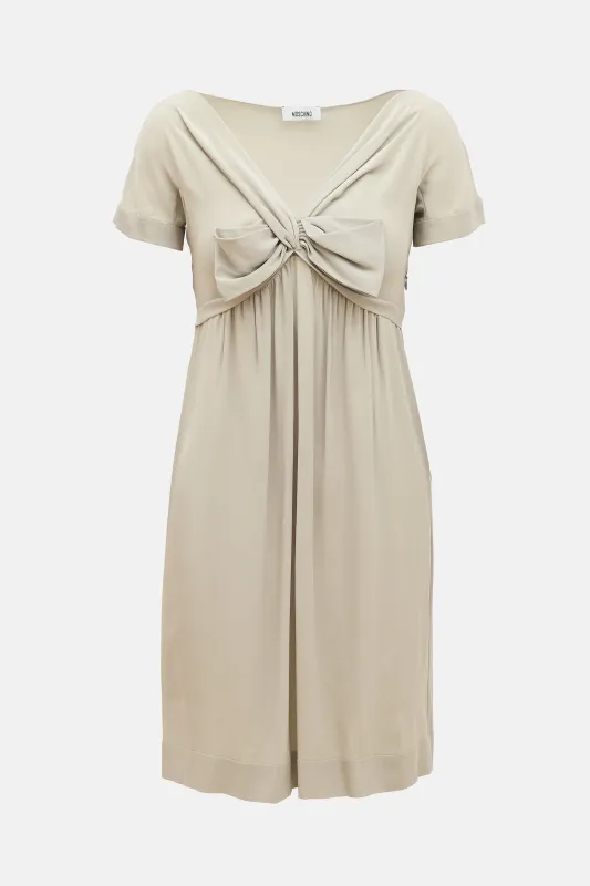 Vintage Silk Bow Dress made by Moschino