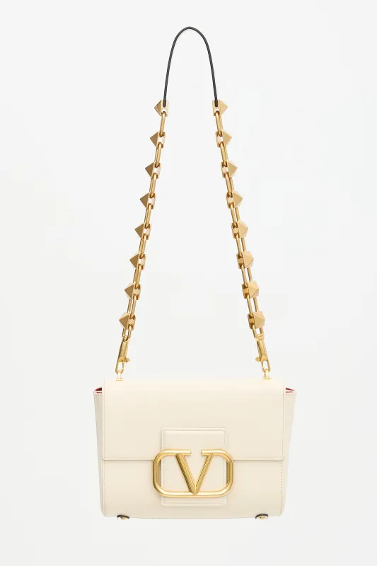 Leather Stud Sign Bag made by Valentino