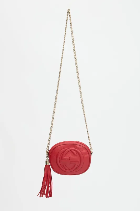 Leather Soho Mini Chain Bag made by Gucci