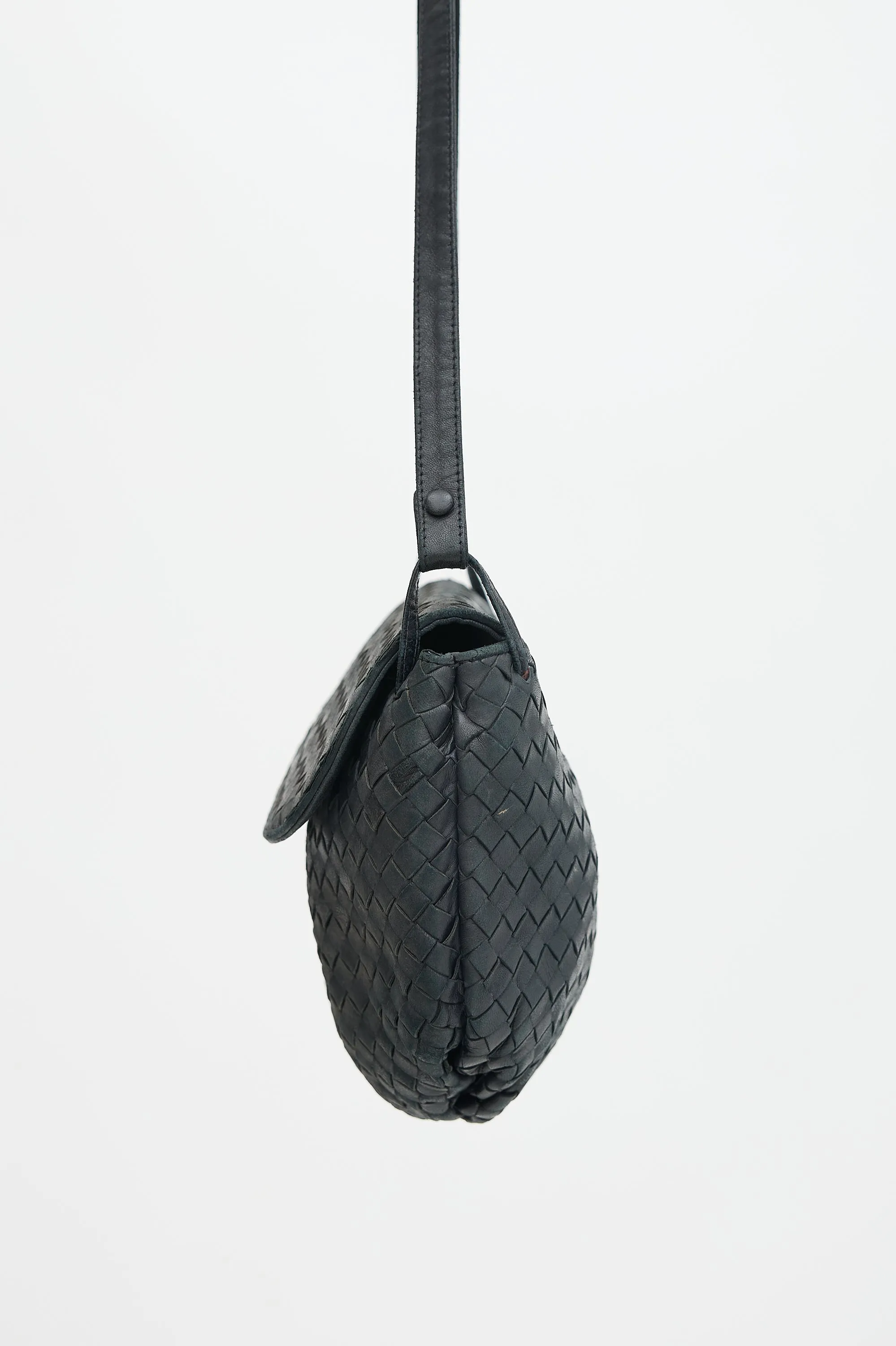 Leather Intrecciato Crossbody Bag sold by VSP Consignment product image thumbnail 4