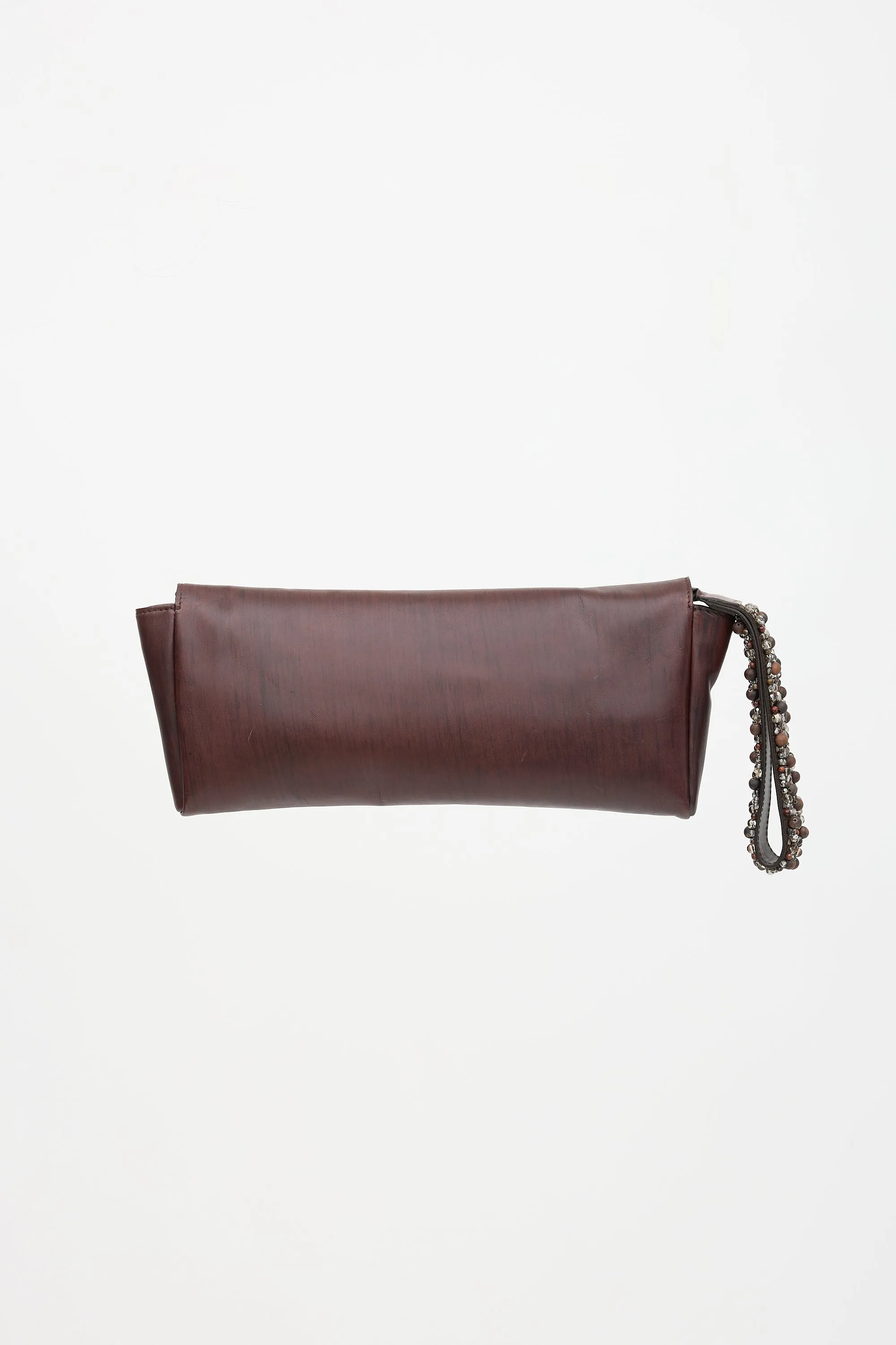 Leather Beaded Strap Clutch sold by VSP Consignment product image thumbnail 2