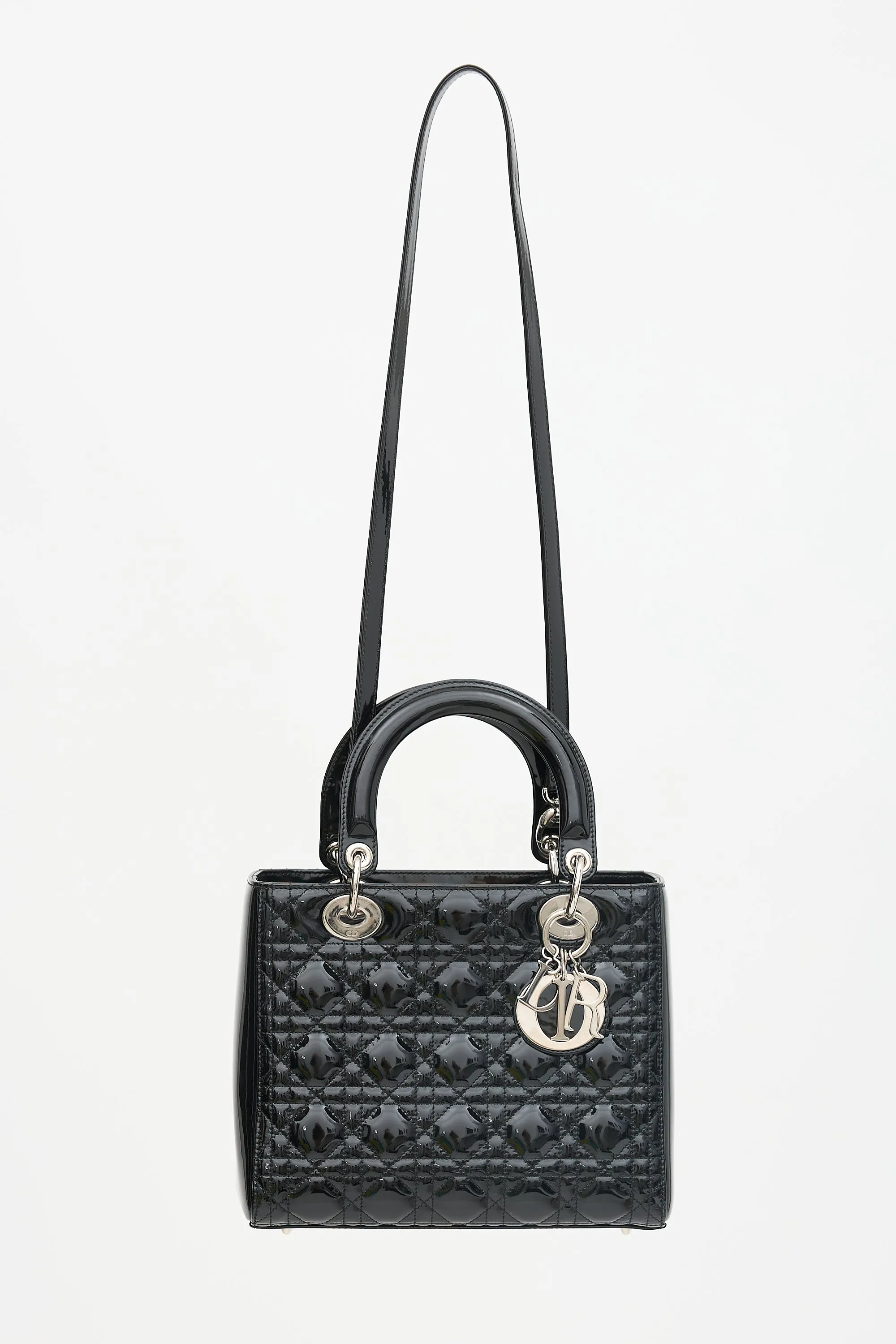 2010 Patent Leather Medium Lady Dior Bag sold by VSP Consignment product image thumbnail 3