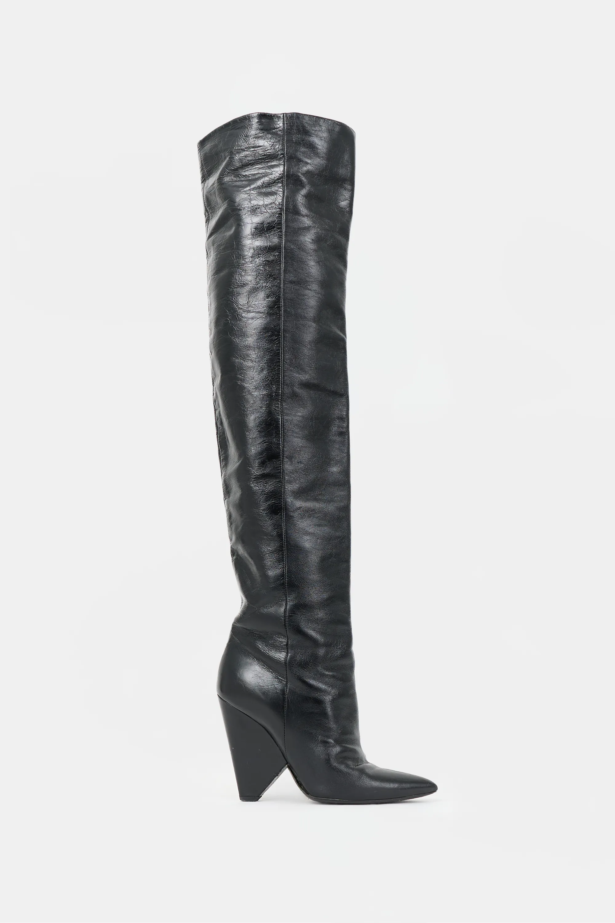 Leather Niki Thigh Boot sold by VSP Consignment