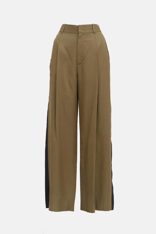 Racing Stripe Pleated Trouser sold by VSP Consignment