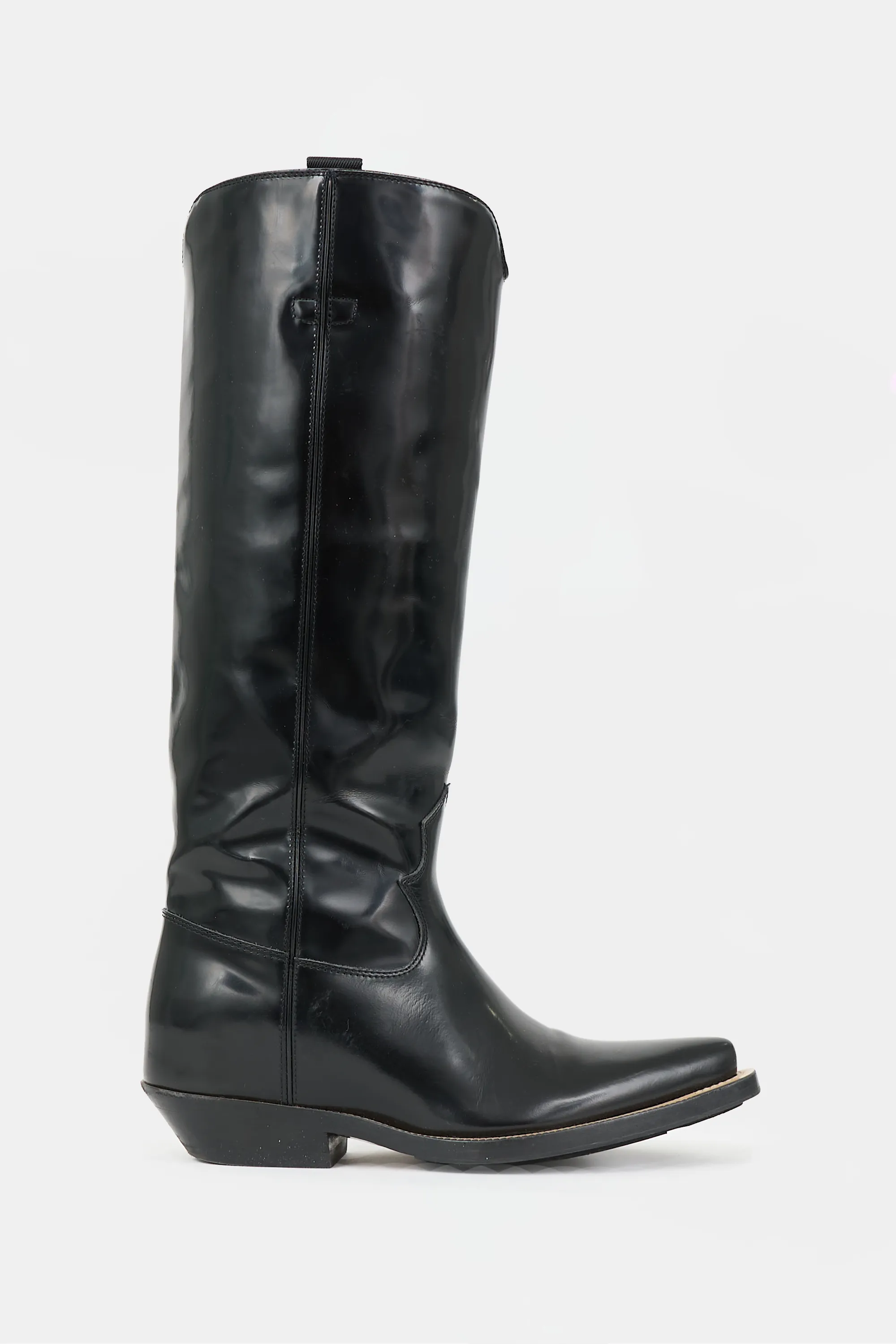 Patent Nellie Tall Boot sold by VSP Consignment