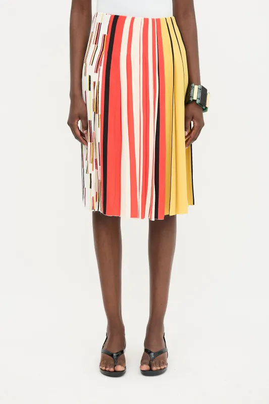 SS 2016 Pleated Midi Skirt made by Prada
