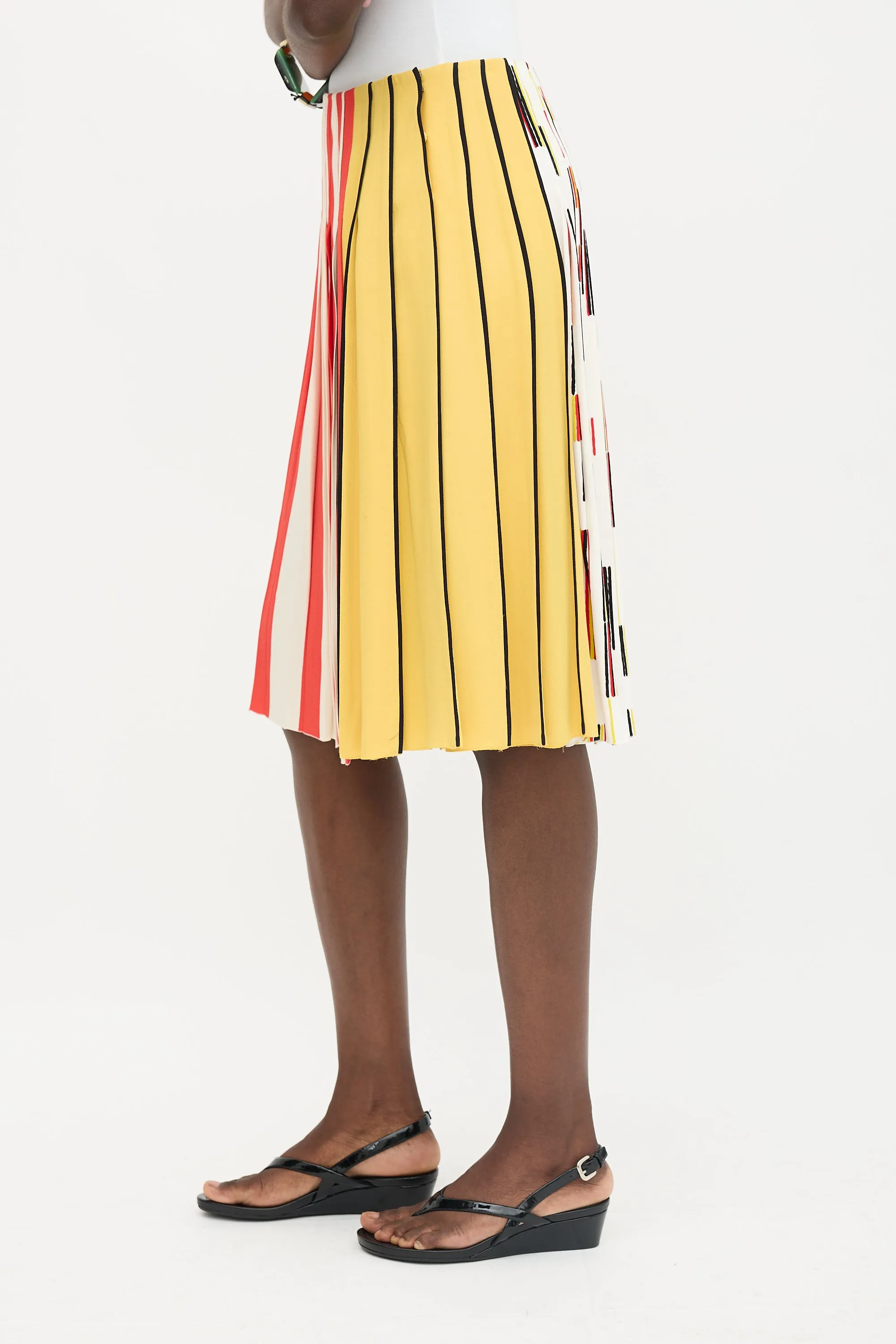 SS 2016 Pleated Midi Skirt sold by VSP Consignment product image thumbnail 3