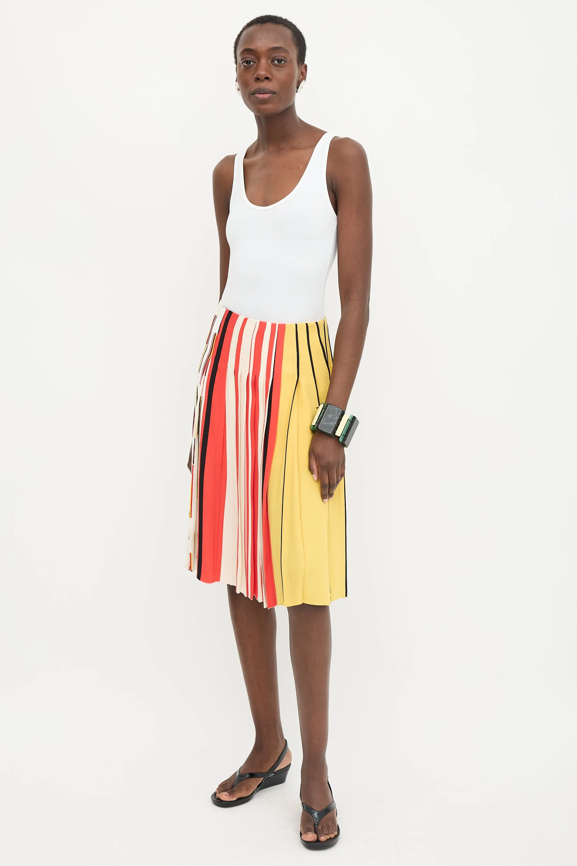 SS 2016 Pleated Midi Skirt sold by VSP Consignment product image thumbnail 2