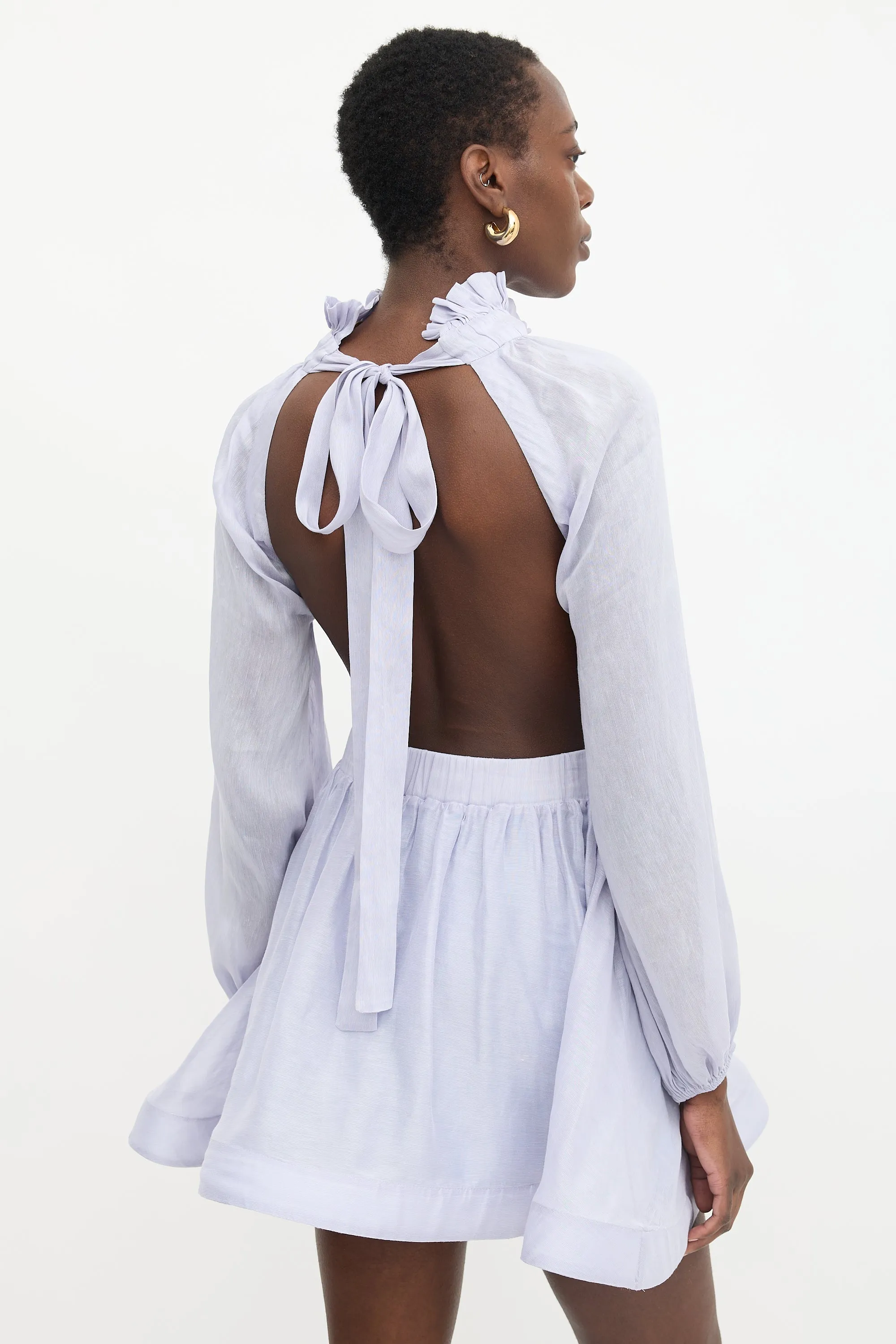 Linen & Silk Luminous Mini Dress sold by VSP Consignment product image thumbnail 2